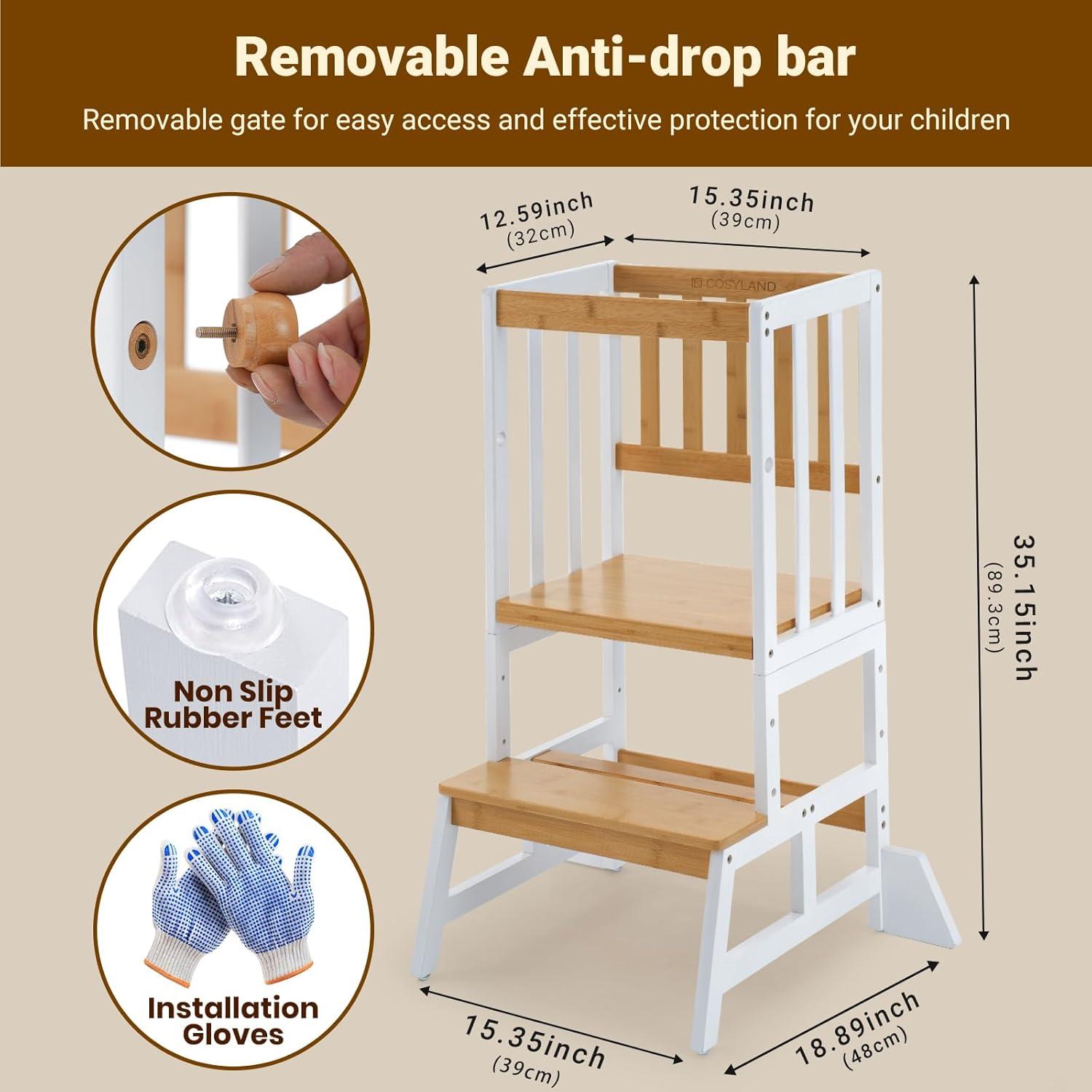 Torre de Aprendizaje Cosyland Ajustable para Niños 89 cm