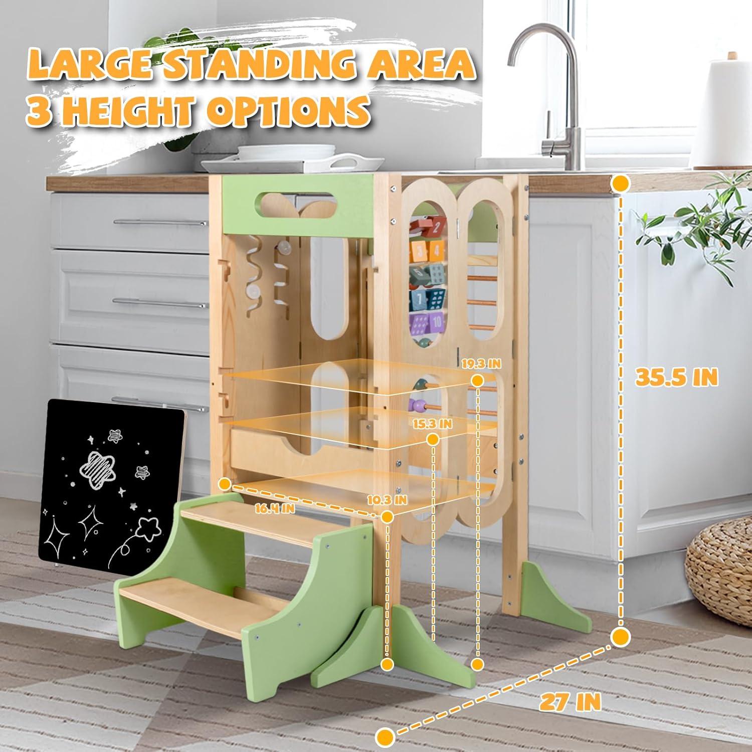 Torre Plegable 6en1 aiwo para Niños con Escalón 2 Pasos