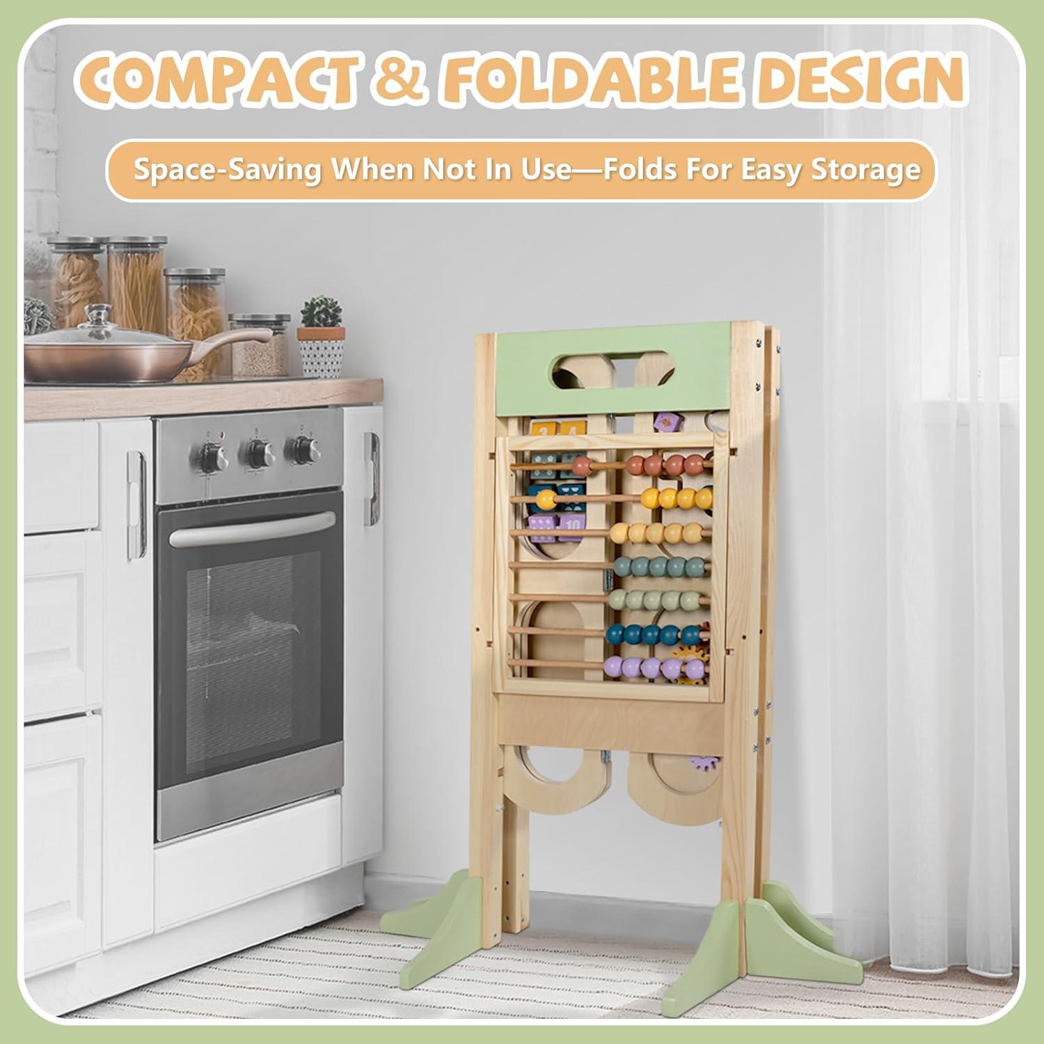 Torre Plegable 6en1 aiwo para Niños con Escalón 2 Pasos