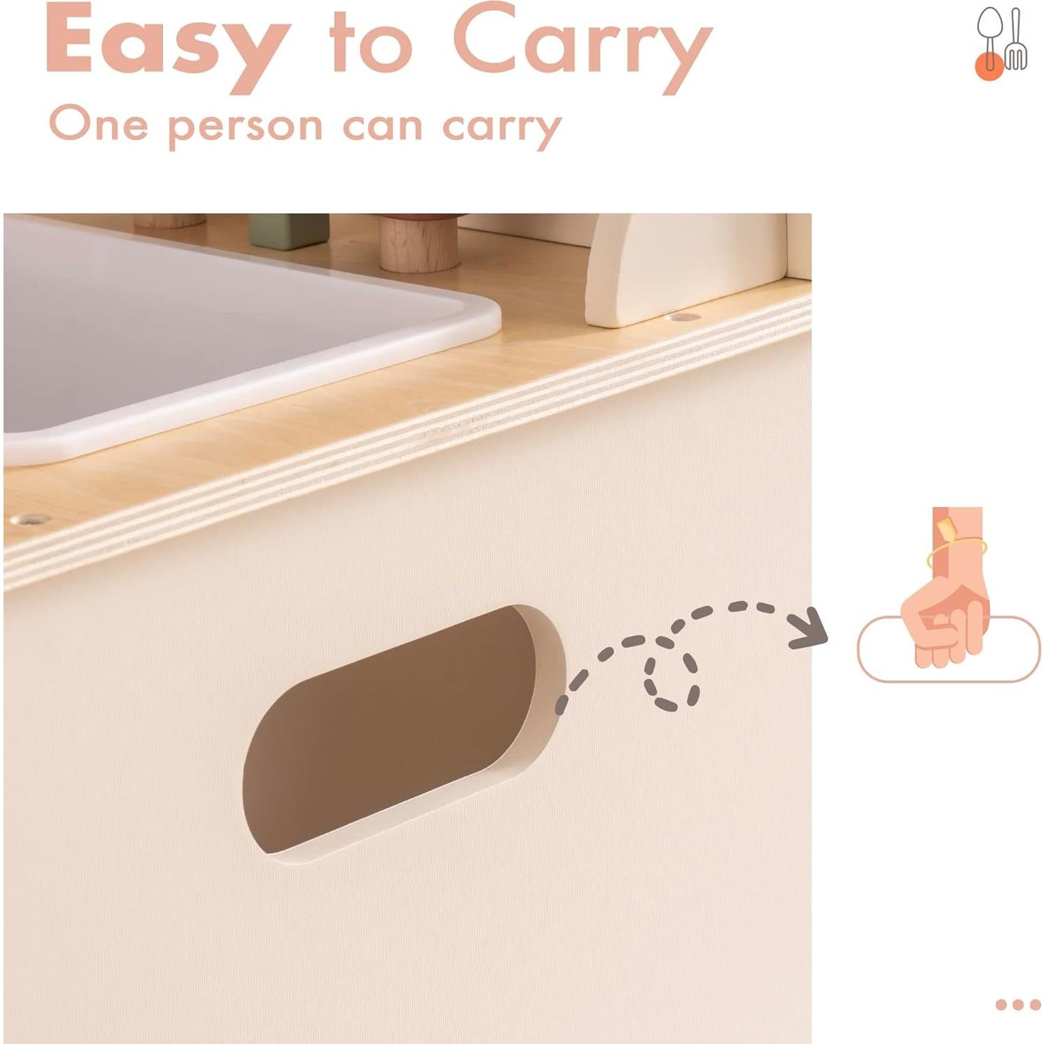 Cocina de Juguete ROBOTIME de Madera Estilo Rústico 9.16 kg