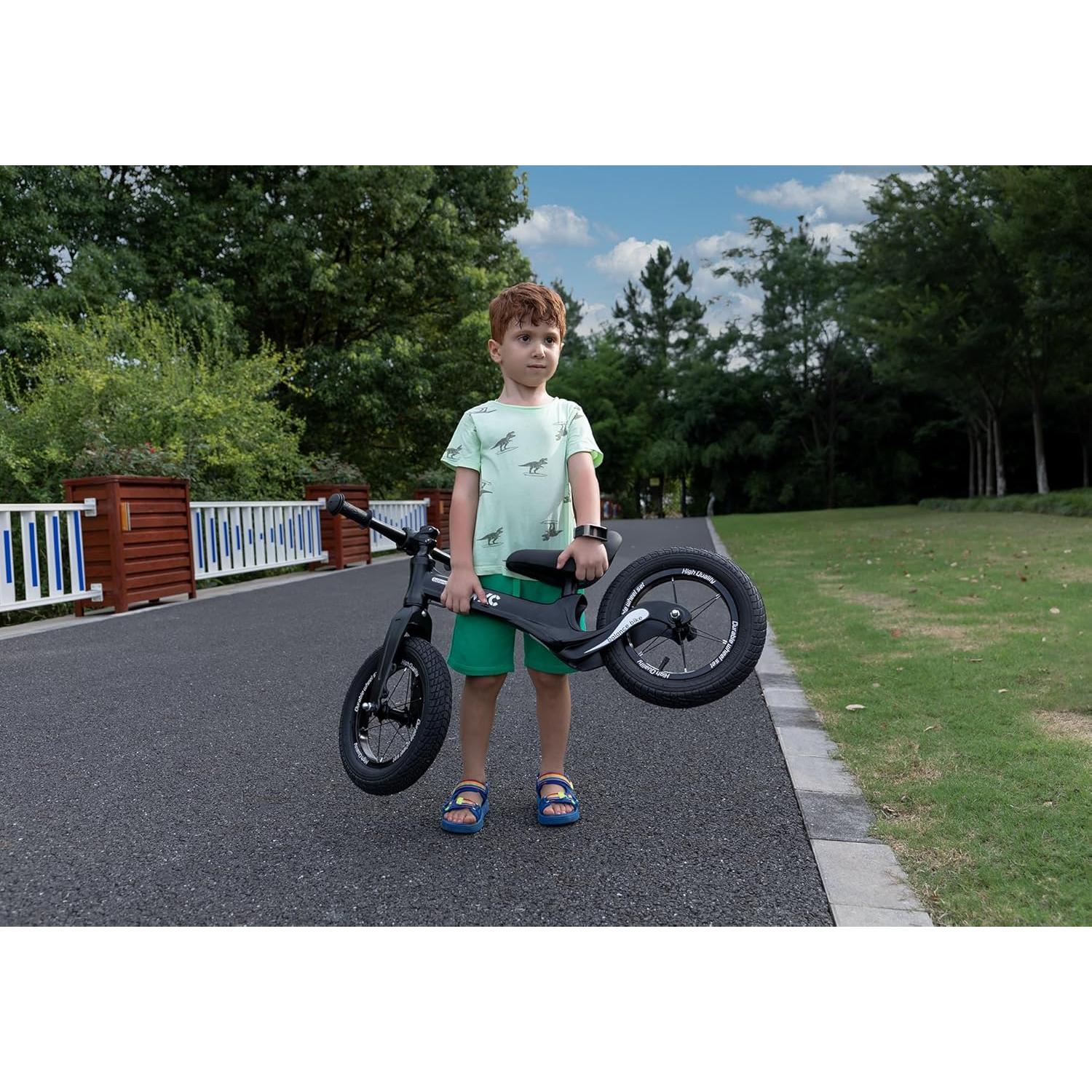 Bicicleta de Equilibrio CXWXC 12" para Niños 2-5 Años