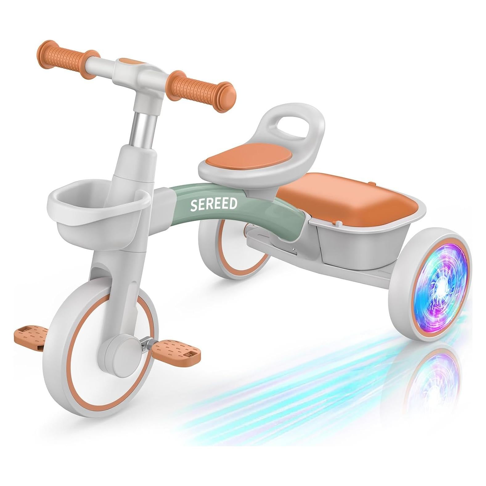 Triciclo SEREED Colorido para Niños 2 a 5 Años Ajustable