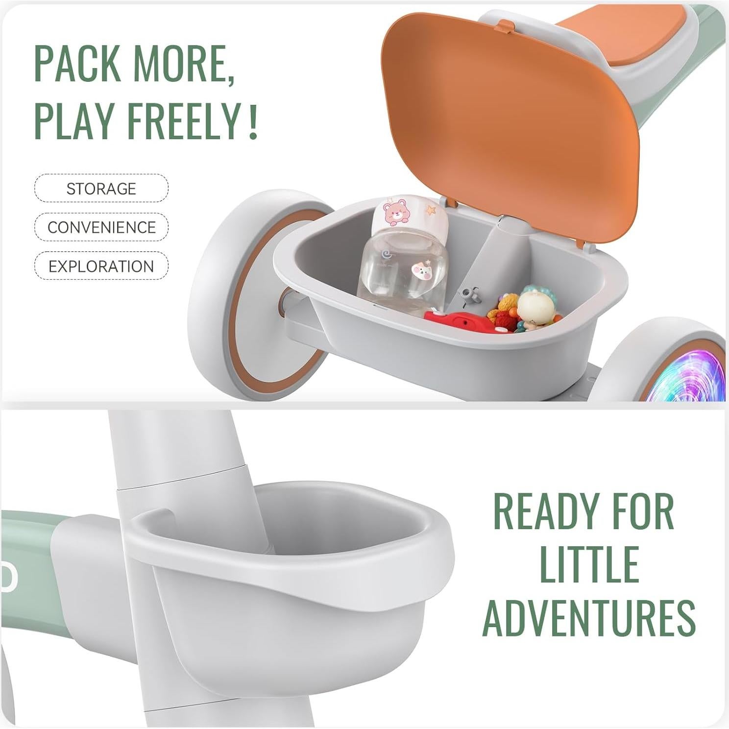 Triciclo SEREED Colorido para Niños 2 a 5 Años Ajustable