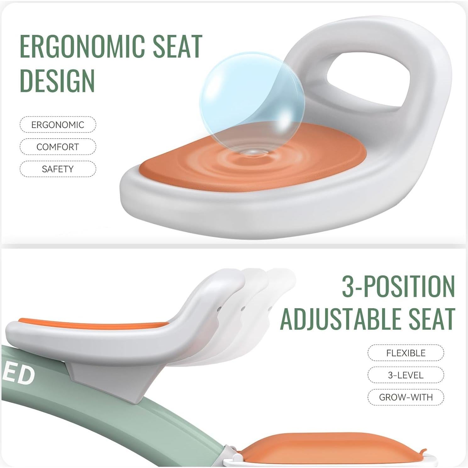 Triciclo SEREED Colorido para Niños 2 a 5 Años Ajustable