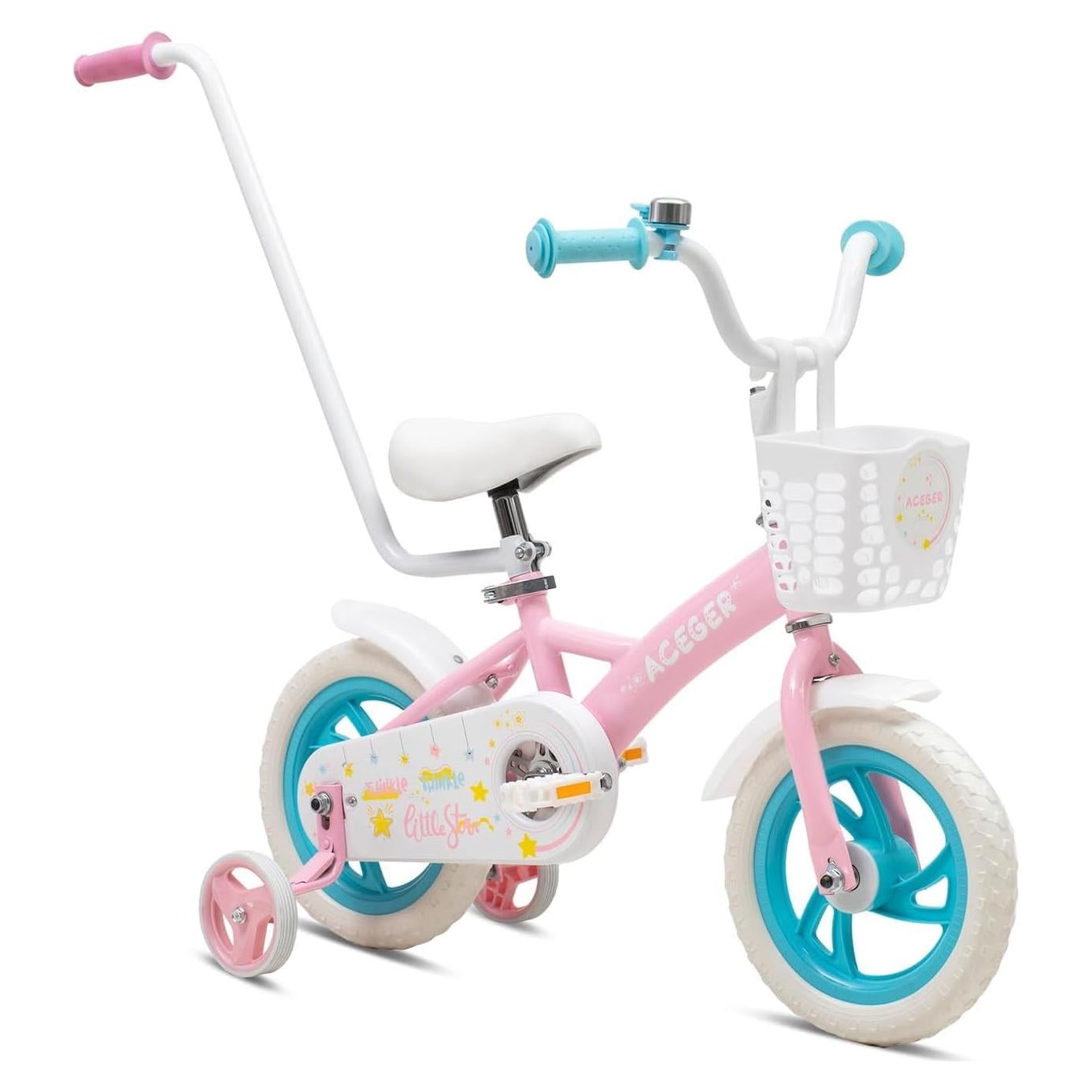 Bicicleta de Equilibrio ACEGER 12" Rosa Brisa para Niños 2-5 Años