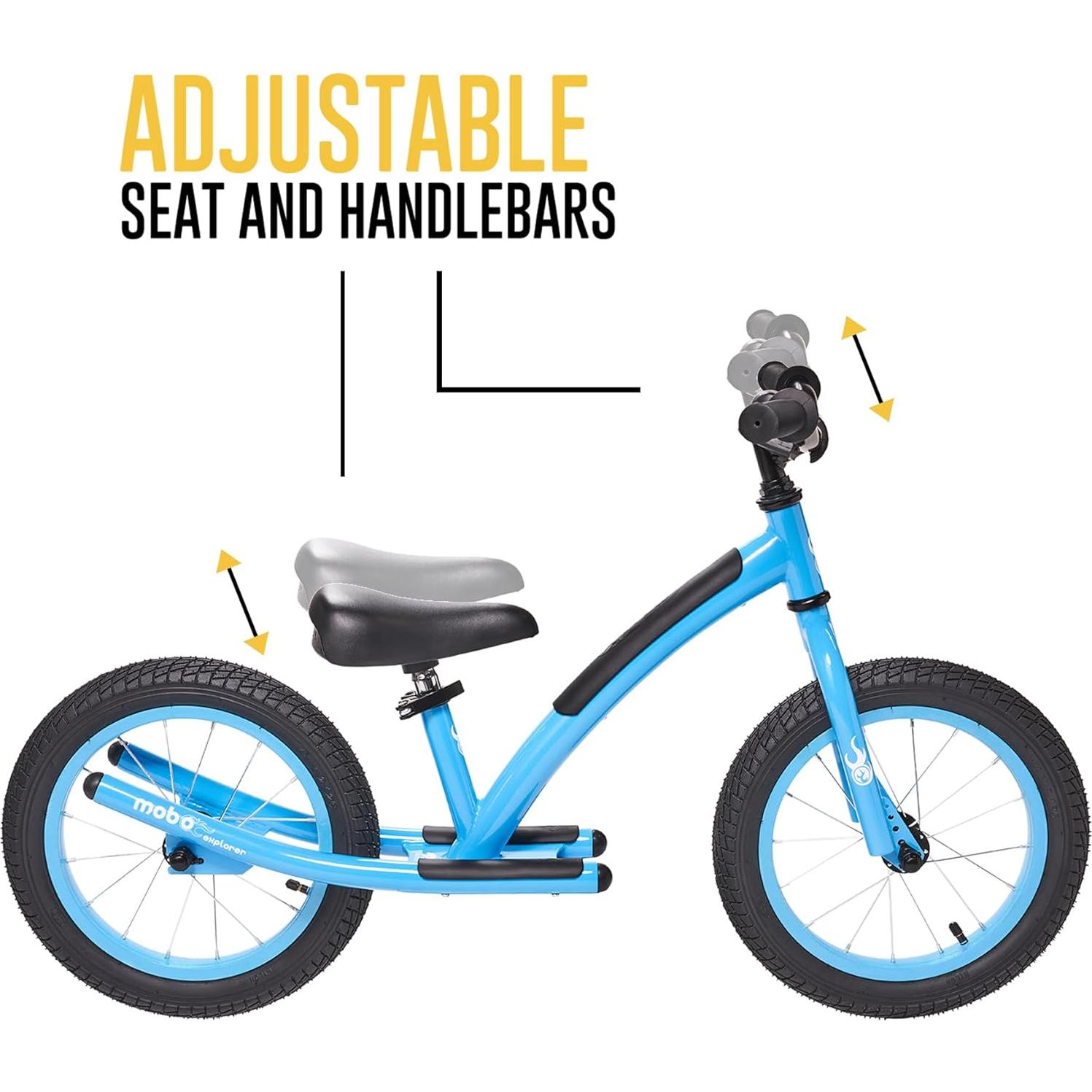 Bicicleta de Equilibrio Mobo Explorer 14" Azul para Niños