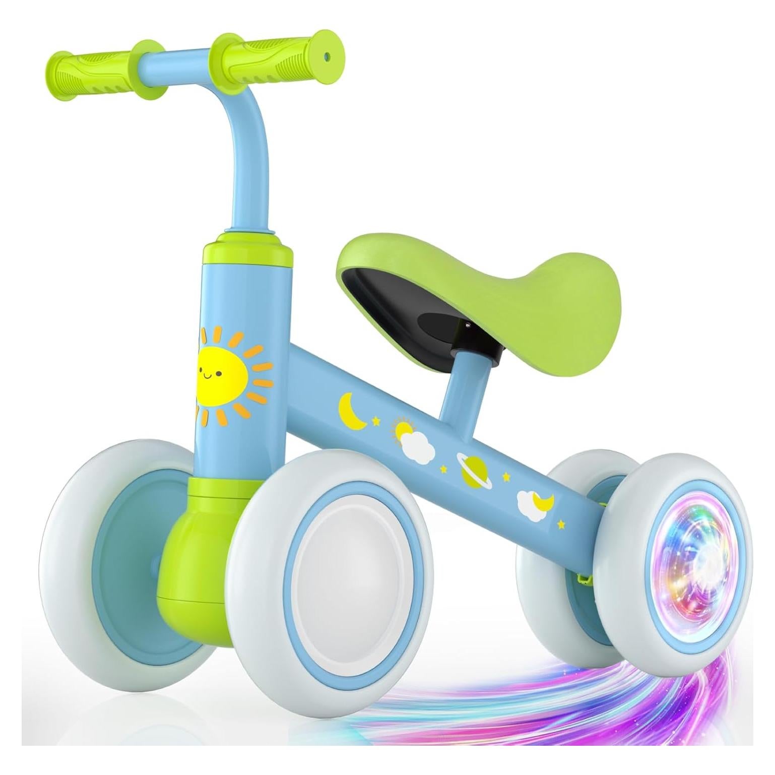 Bicicleta de Equilibrio Lilian&Gema Verde-Azul 1-2 Años