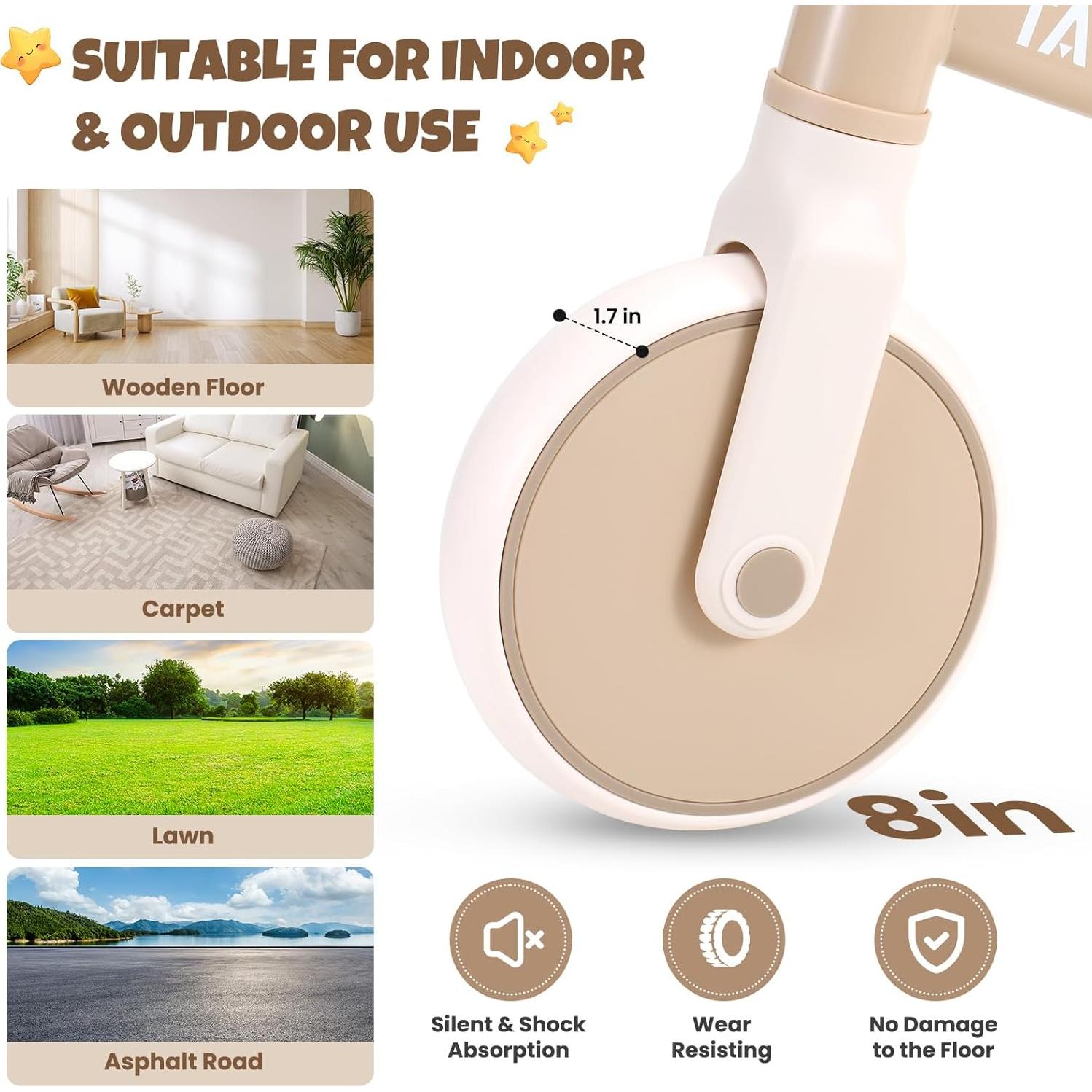 Bicicleta de Equilibrio Takeeyce para Niños 18 Meses a 5 Años