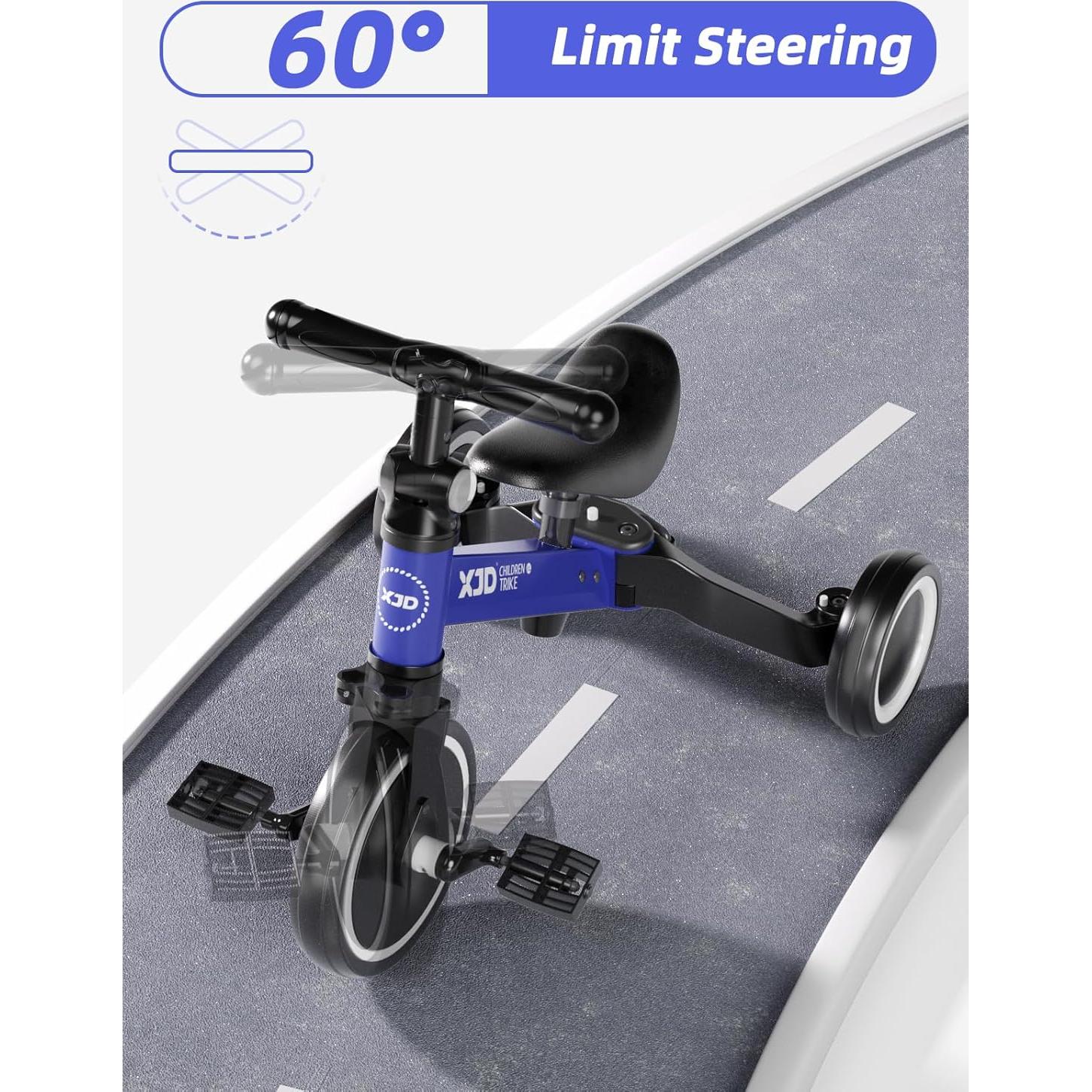 Bicicleta Triciclo 5 en 1 XJD para Niños 1-3 Años Ajustable