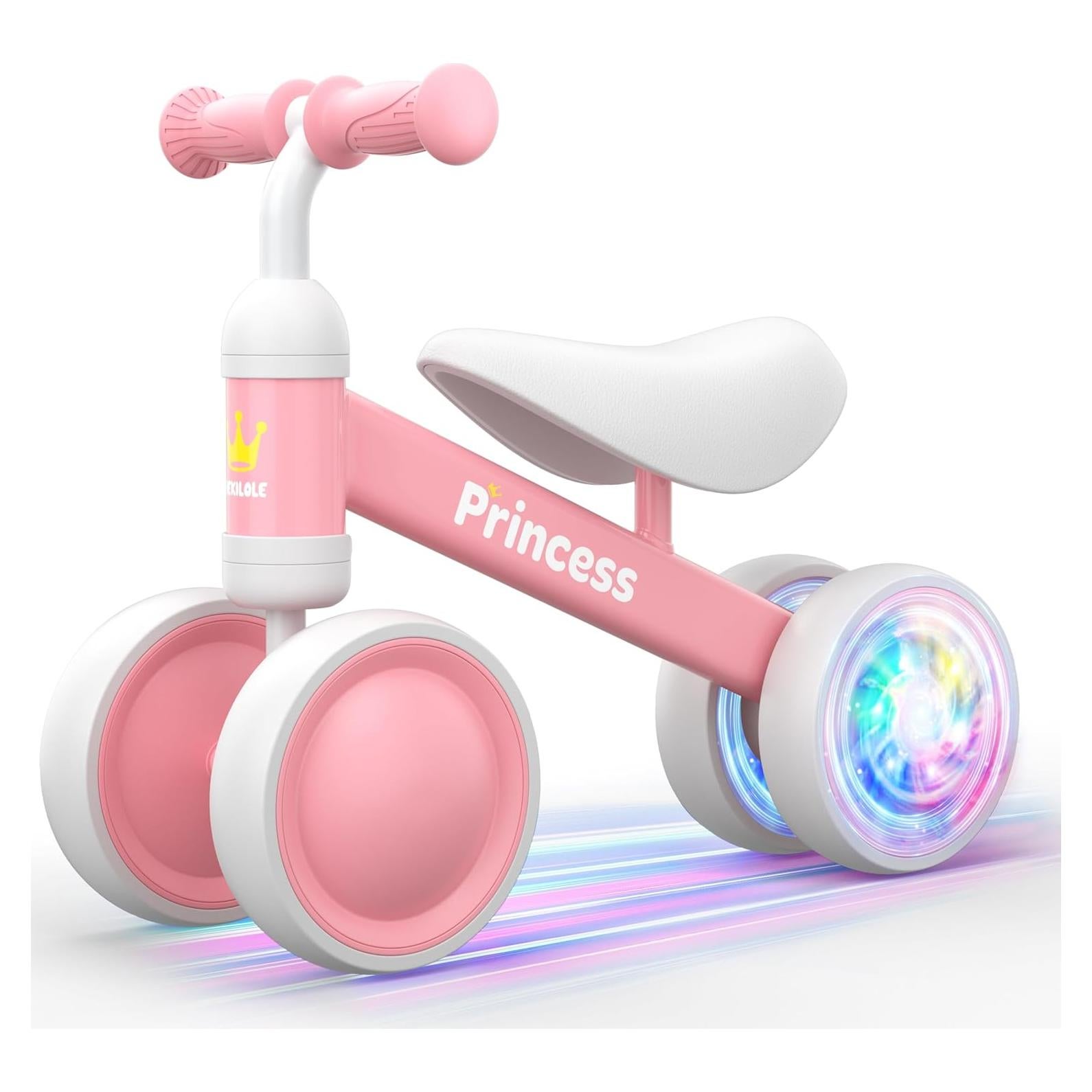 Bicicleta de Equilibrio Bekilole Rosa para Bebés 1-3 Años