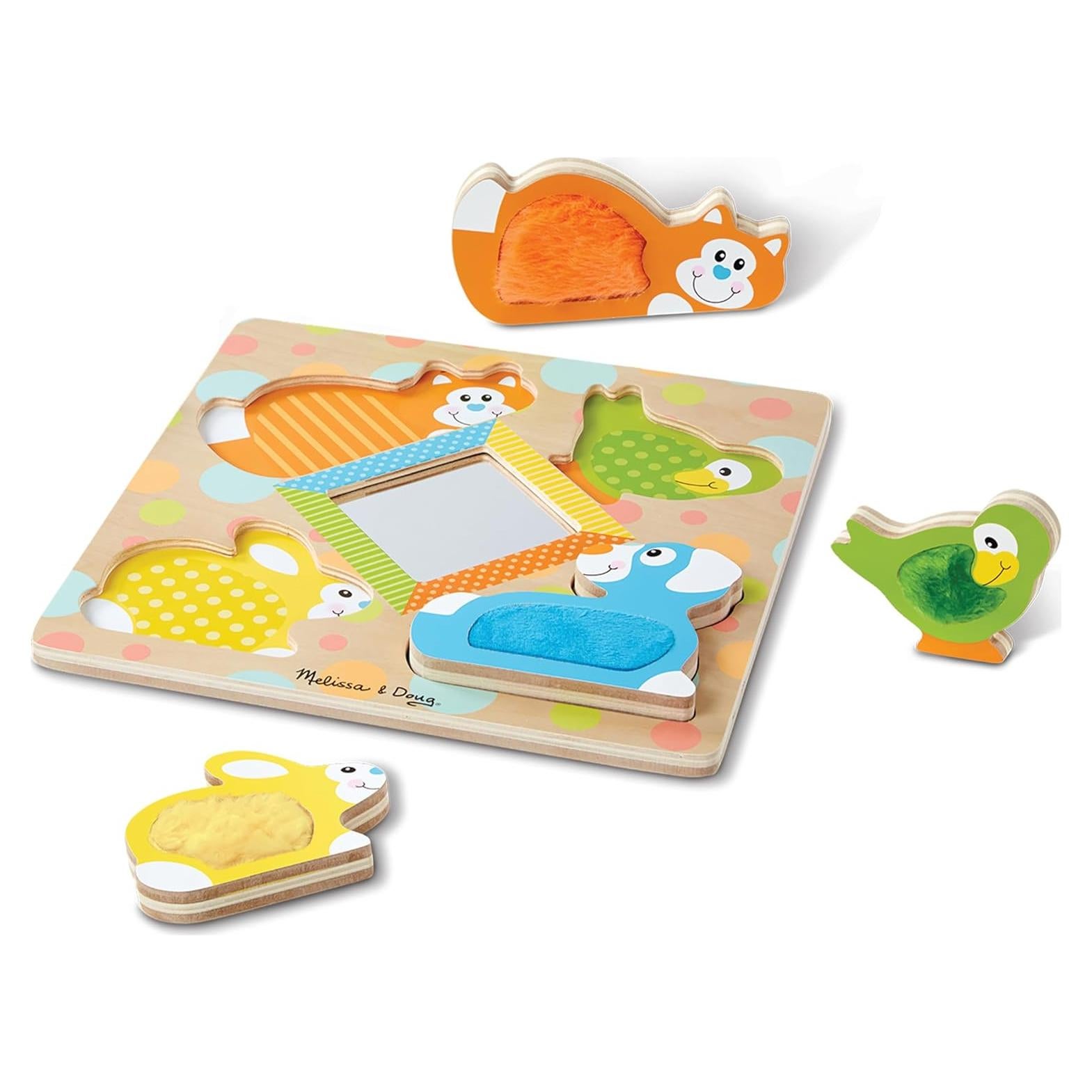 Rompecabezas de Madera Melissa & Doug con Espejo y Animales