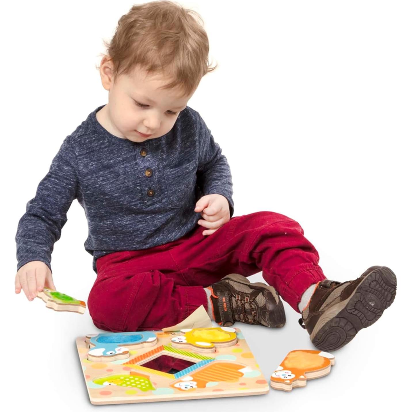 Rompecabezas de Madera Melissa & Doug con Espejo y Animales