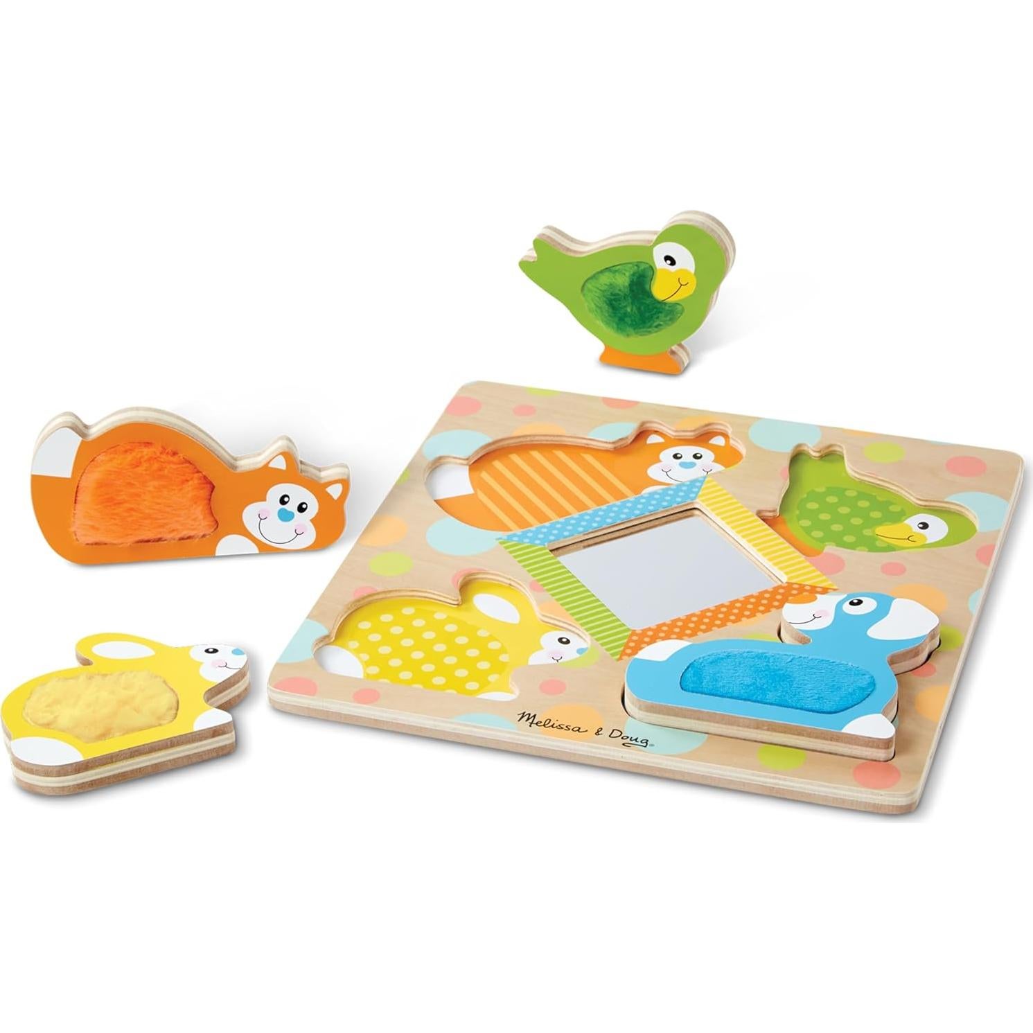 Rompecabezas de Madera Melissa & Doug con Espejo y Animales
