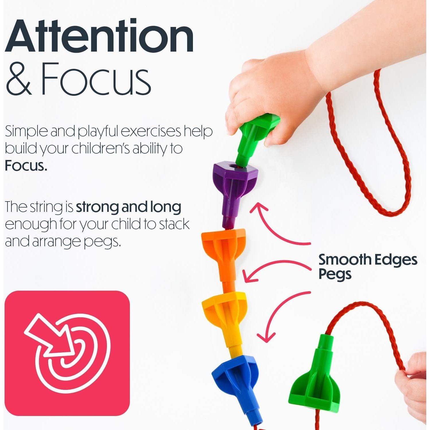 Juego de Mesa Pegs Jumbo Twinkle Me | 48 Clavos + 2 Tableros