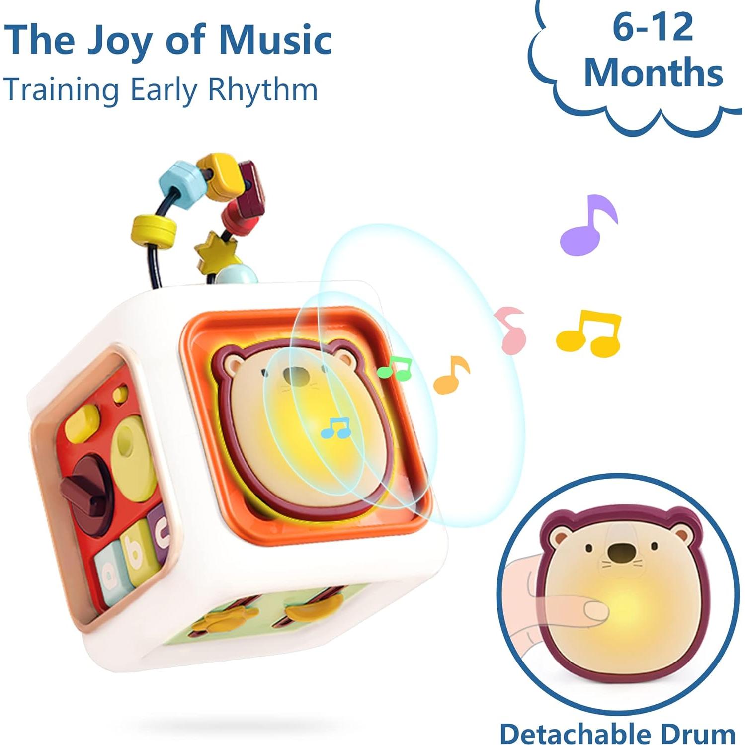 Cubo de Actividad iPlay, iLearn 6 en 1 para Bebés 0-5 Años