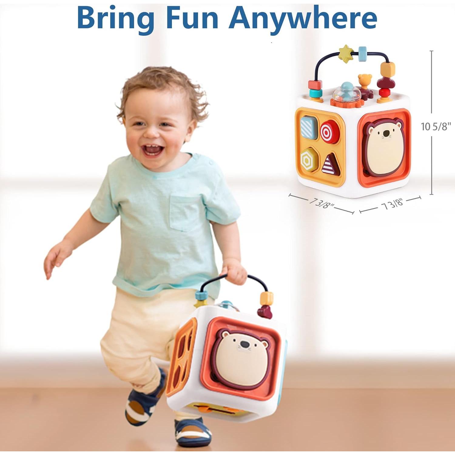 Cubo de Actividad iPlay, iLearn 6 en 1 para Bebés 0-5 Años