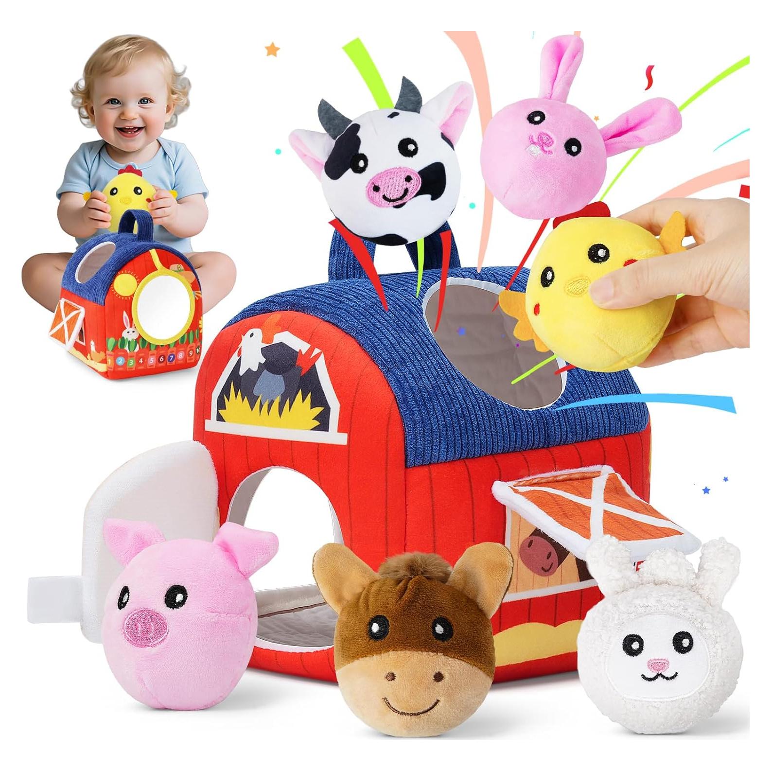 Juguete de Granja Suave Grasili para Bebés 6-12 Meses