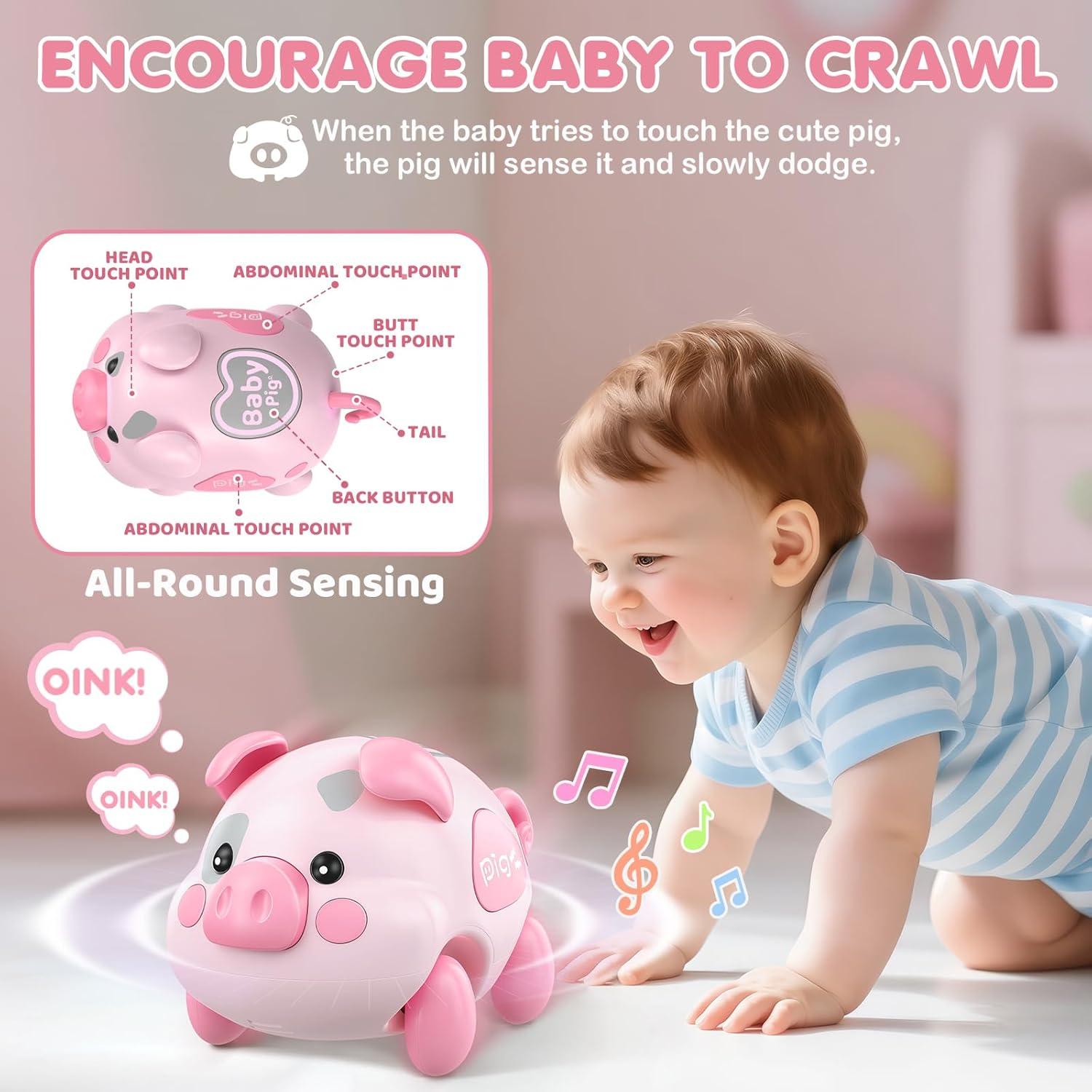 Juguete Musical Cerdito LACCHOUFEE 6-18 Meses Luz y Sonido