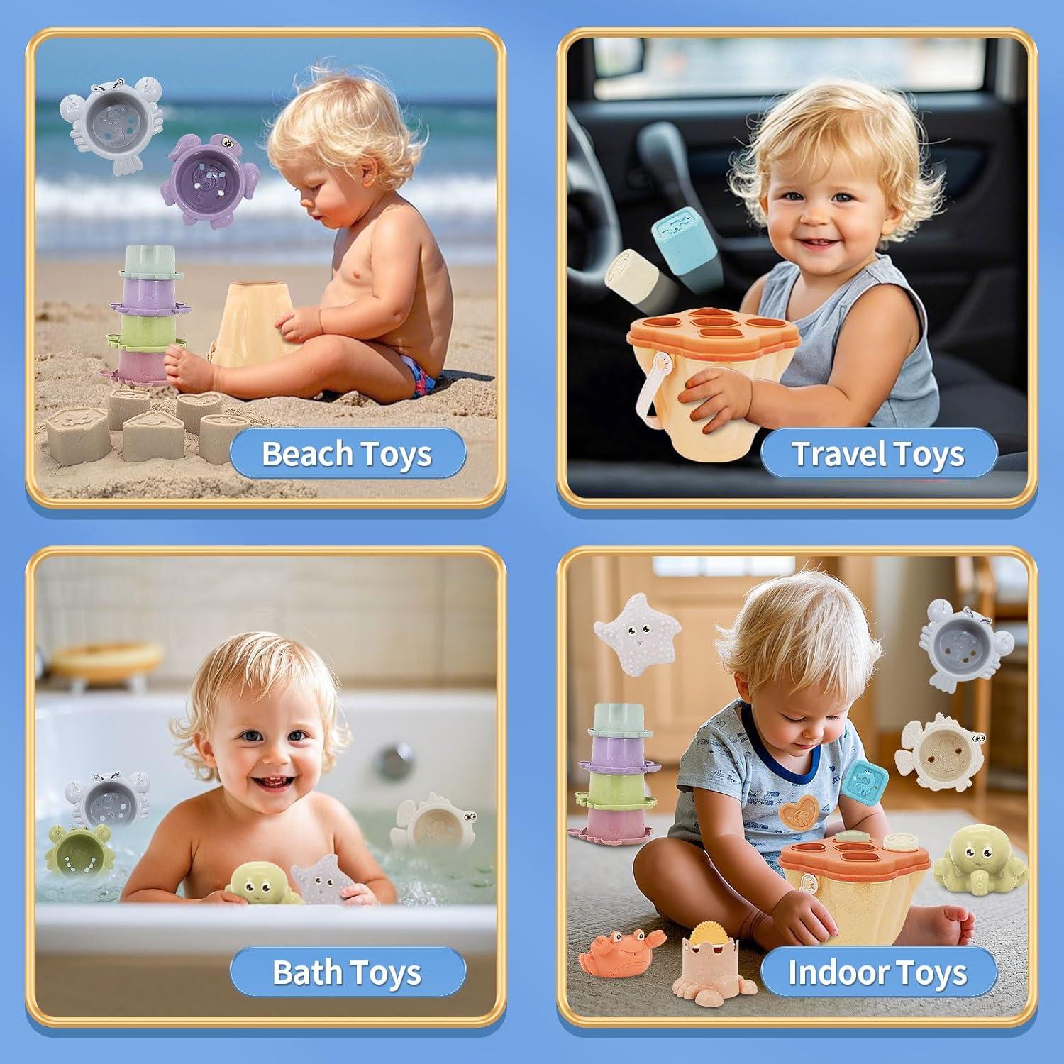 Set de Juguetes Montessori 17PCS BYFWH para Bebés 6-48 Meses