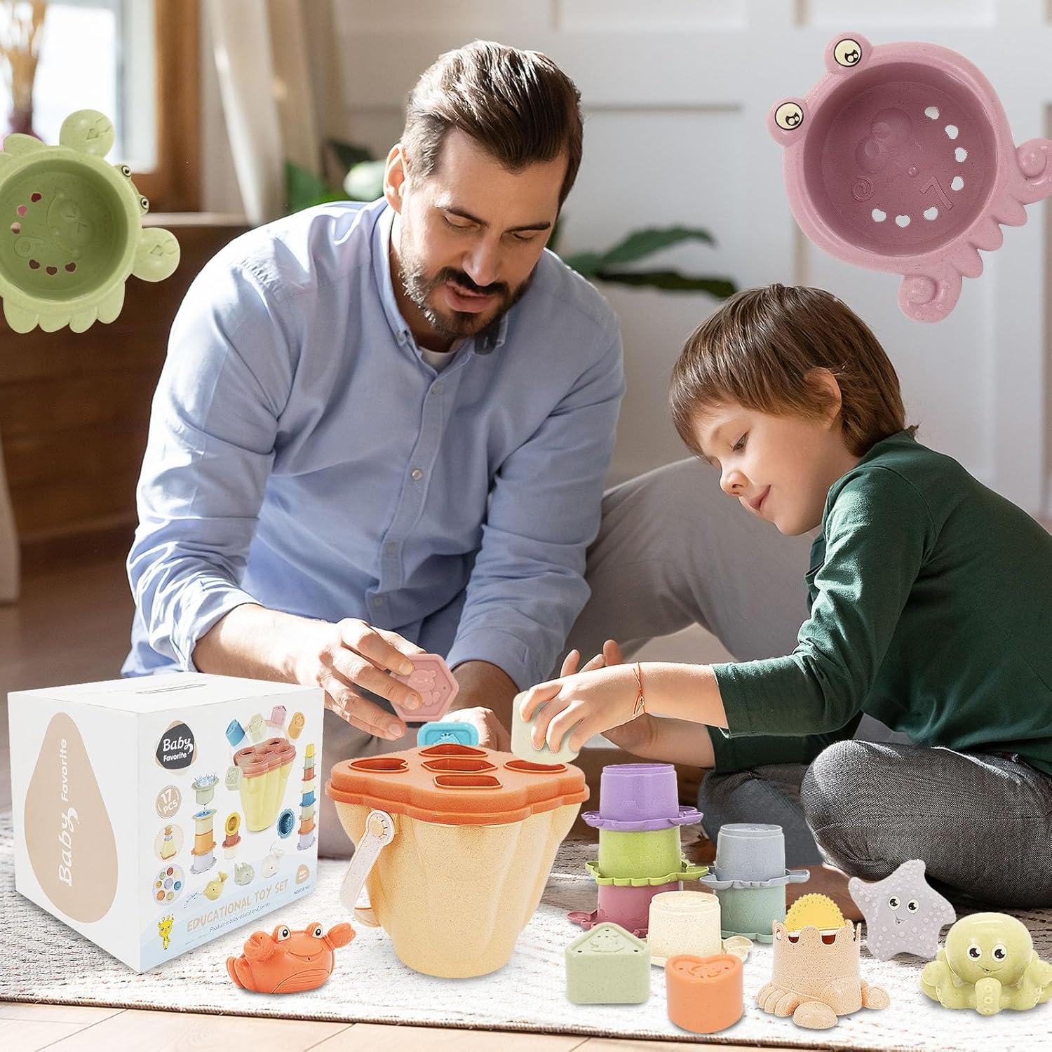 Set de Juguetes Montessori 17PCS BYFWH para Bebés 6-48 Meses