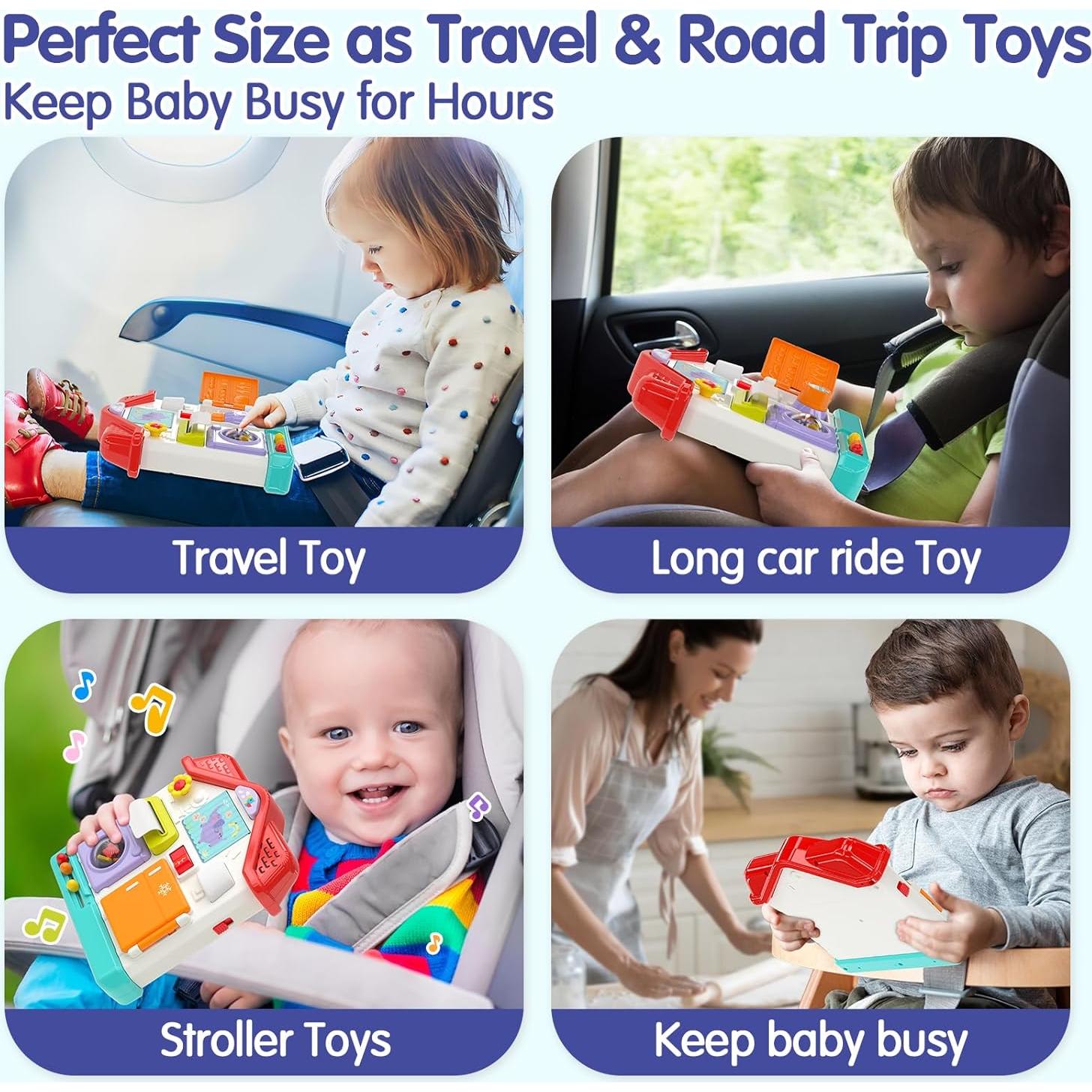 Tablero Ocupado Montessori 9 en 1 Monlekids para Bebés