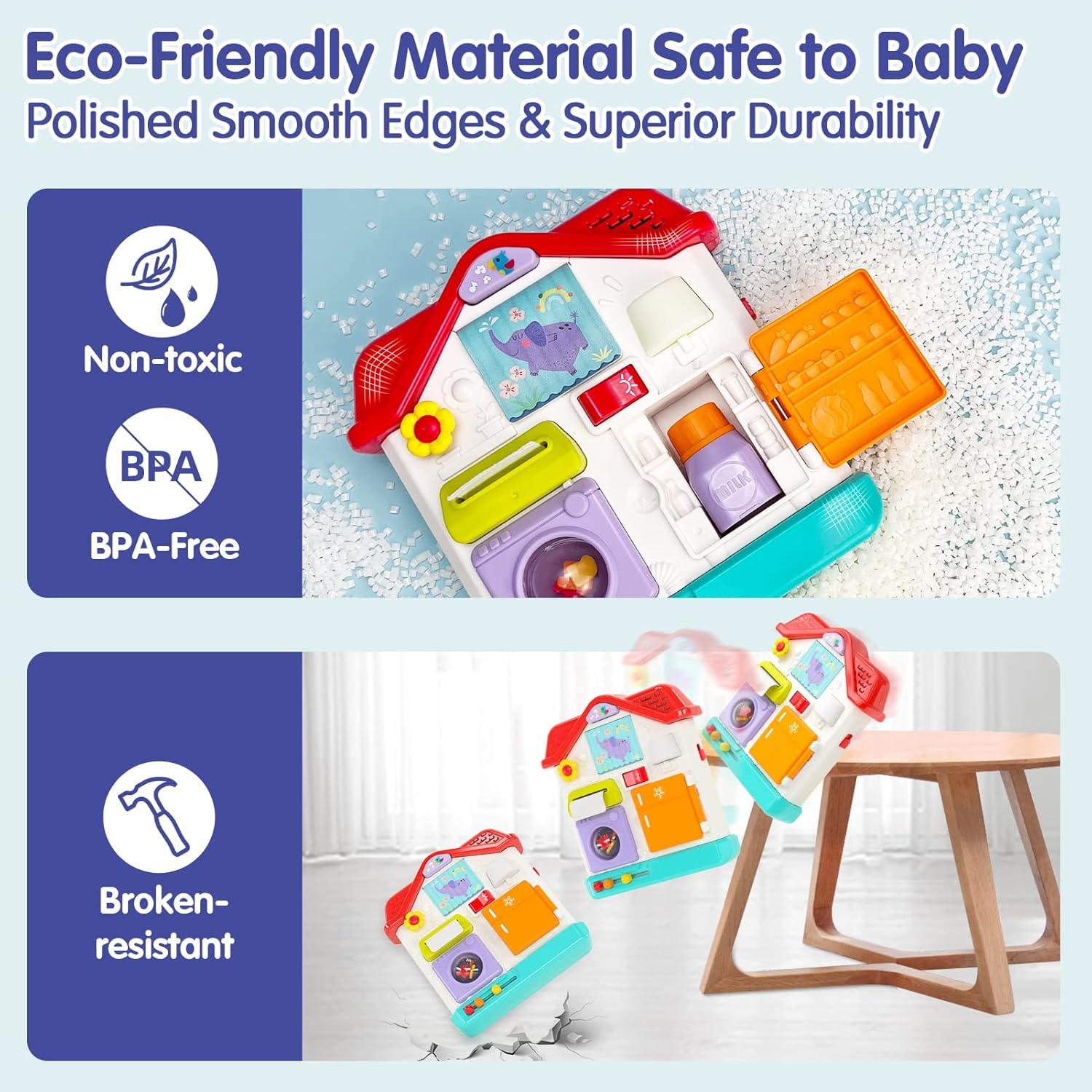 Tablero Ocupado Montessori 9 en 1 Monlekids para Bebés