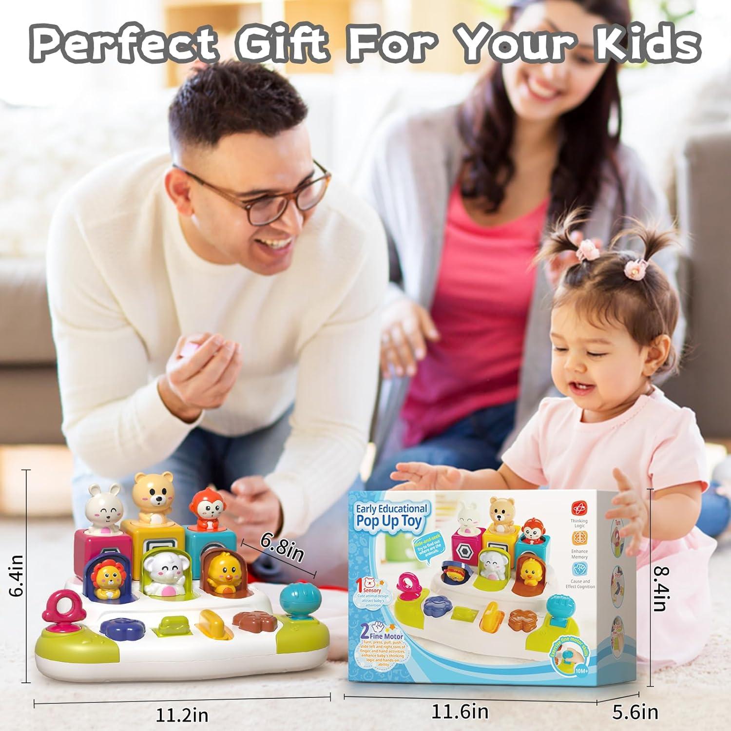 Juguete Pop-Up Montessori PANITU para Bebés 10 Meses+