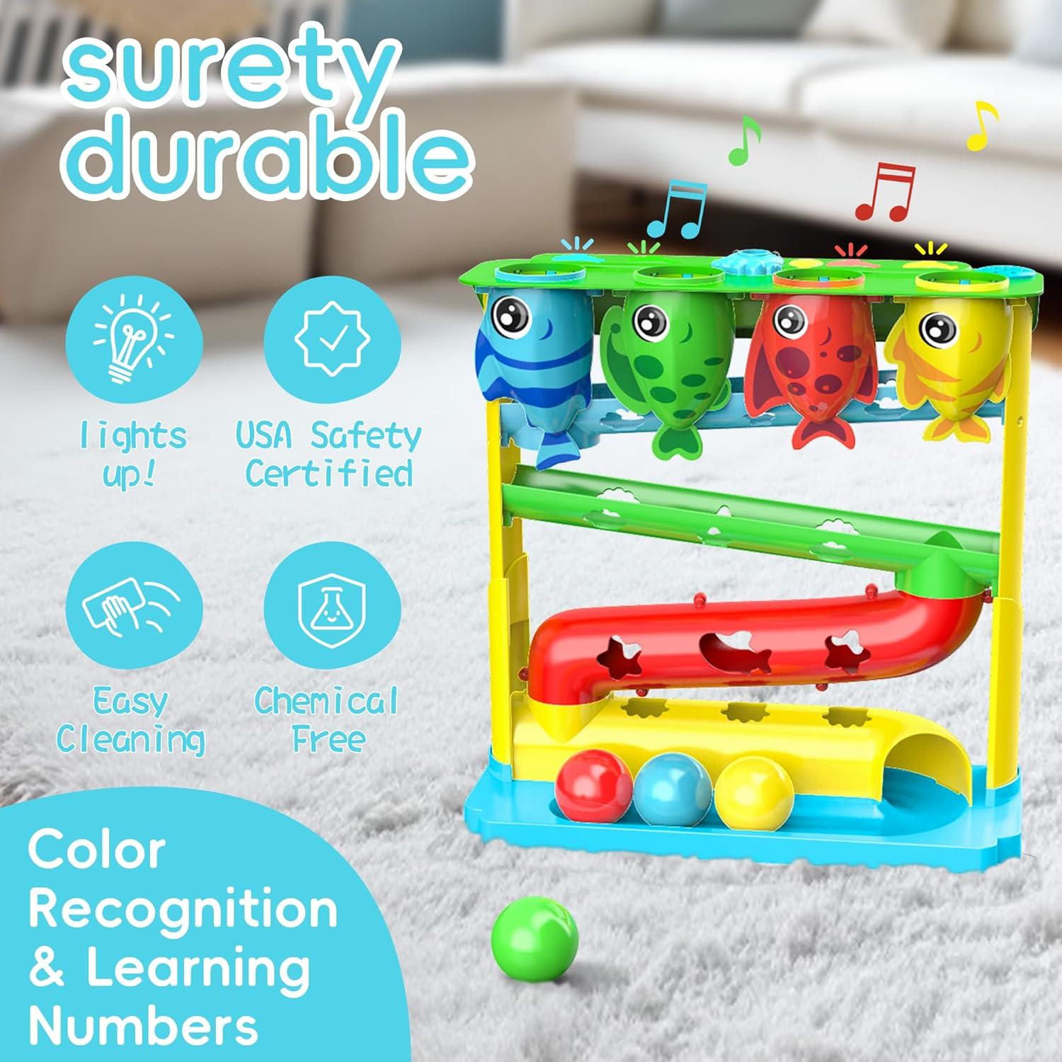 Juguete de Caída de Pelotas HOTHOM LENRAM para Bebés 9-24 Meses