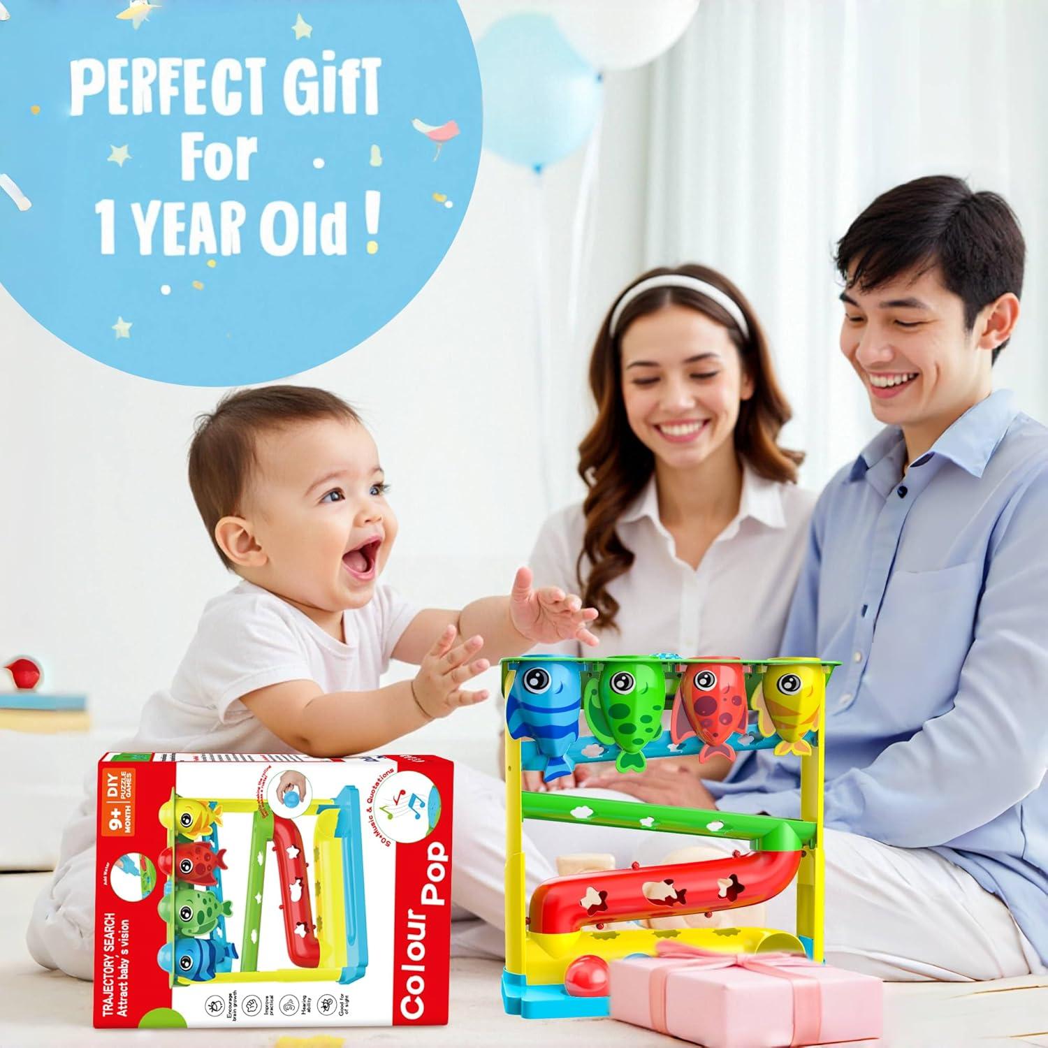 Juguete de Caída de Pelotas HOTHOM LENRAM para Bebés 9-24 Meses