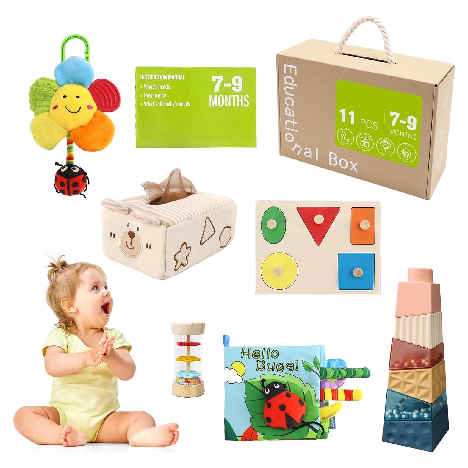 Juguetes Apilables Vocheer para Bebés 6-12 Meses 6 en 1