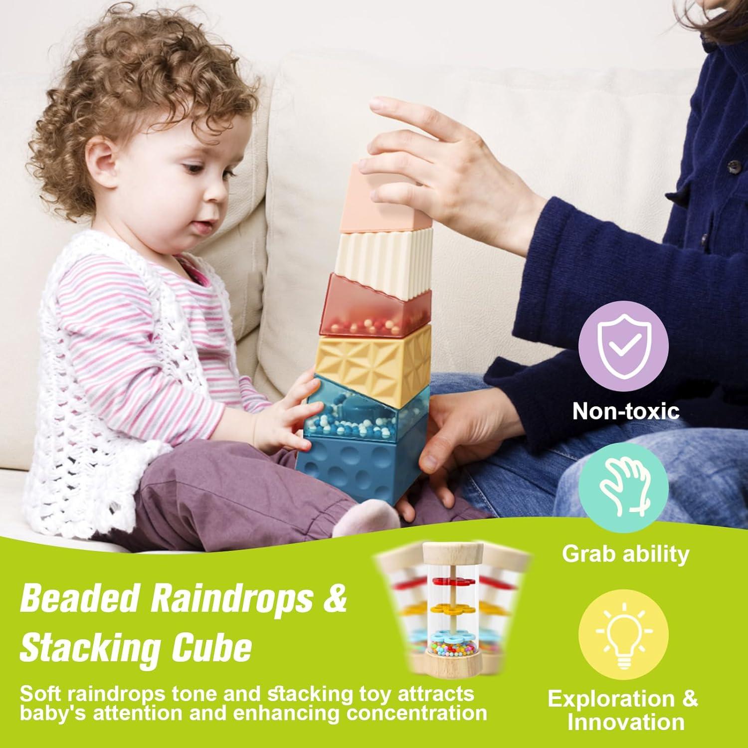 Juguetes Apilables Vocheer para Bebés 6-12 Meses 6 en 1