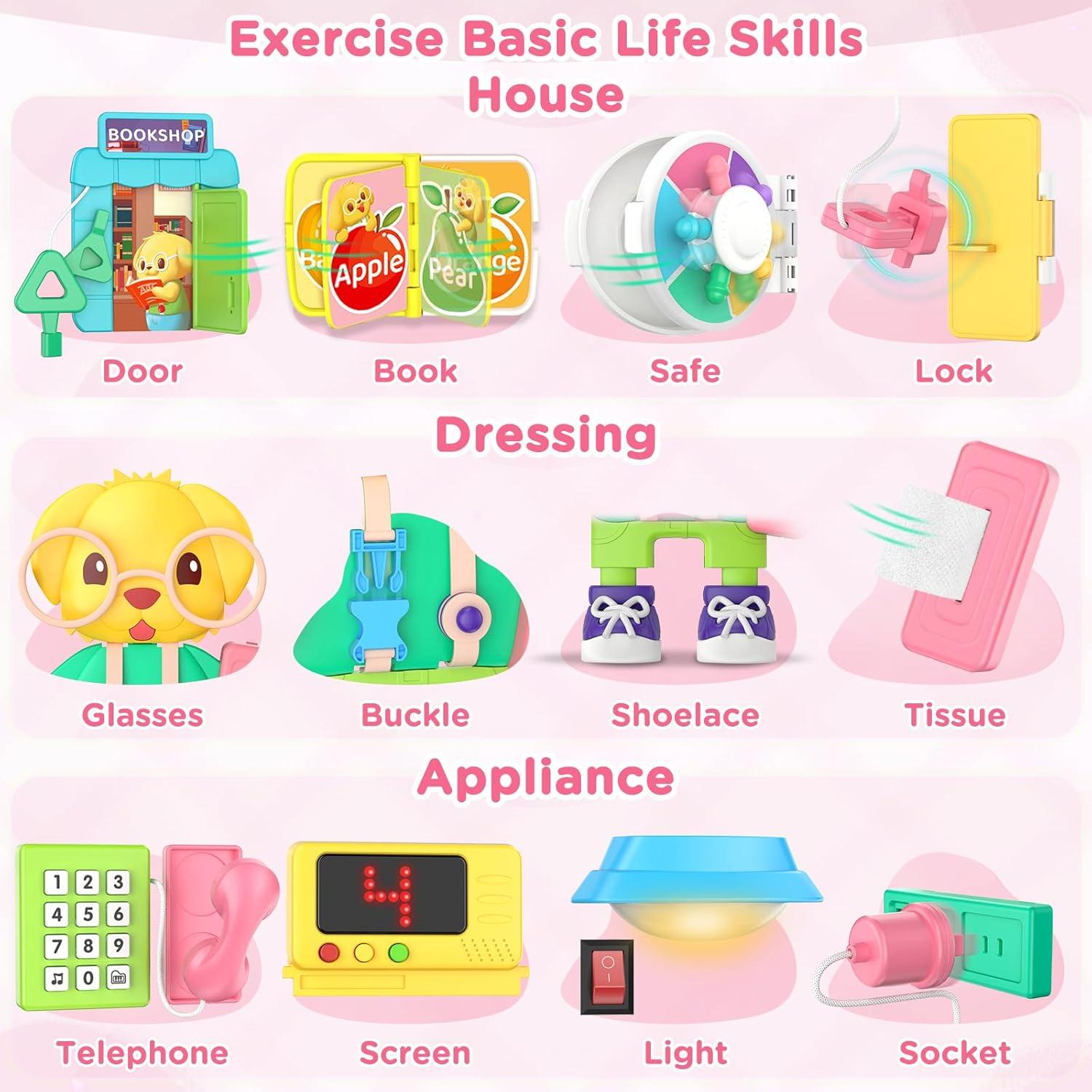 Juguete Educativo Montessori BQU Tablero Ocupado 1-3 Años