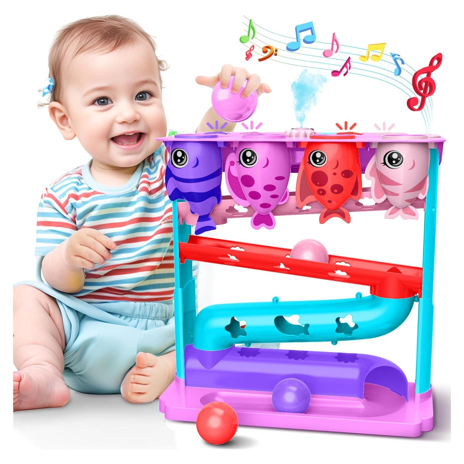 Juguete de Caída de Pelotas HOTHOM LENRAM Rosa 9-24 Meses