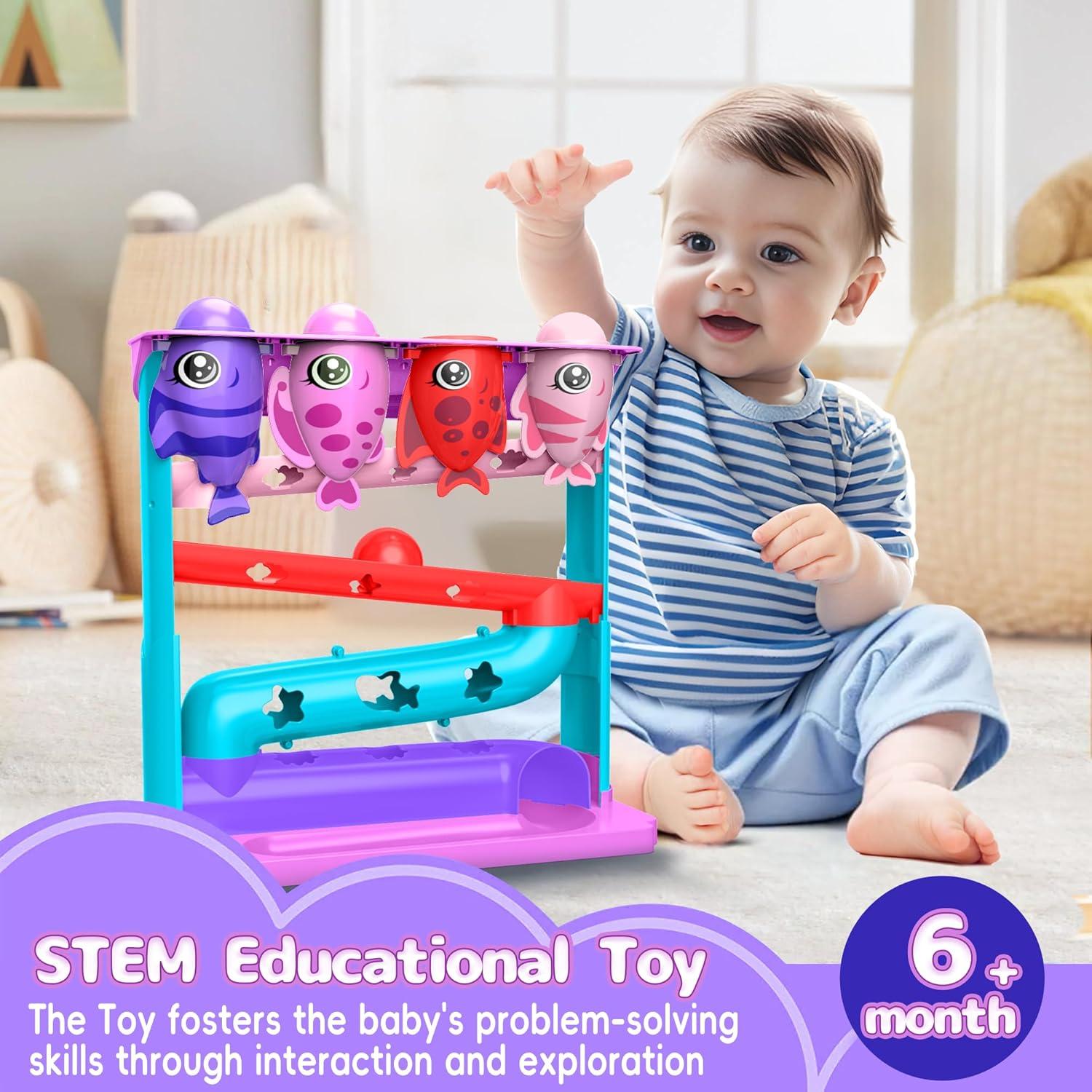 Juguete de Caída de Pelotas HOTHOM LENRAM Rosa 9-24 Meses