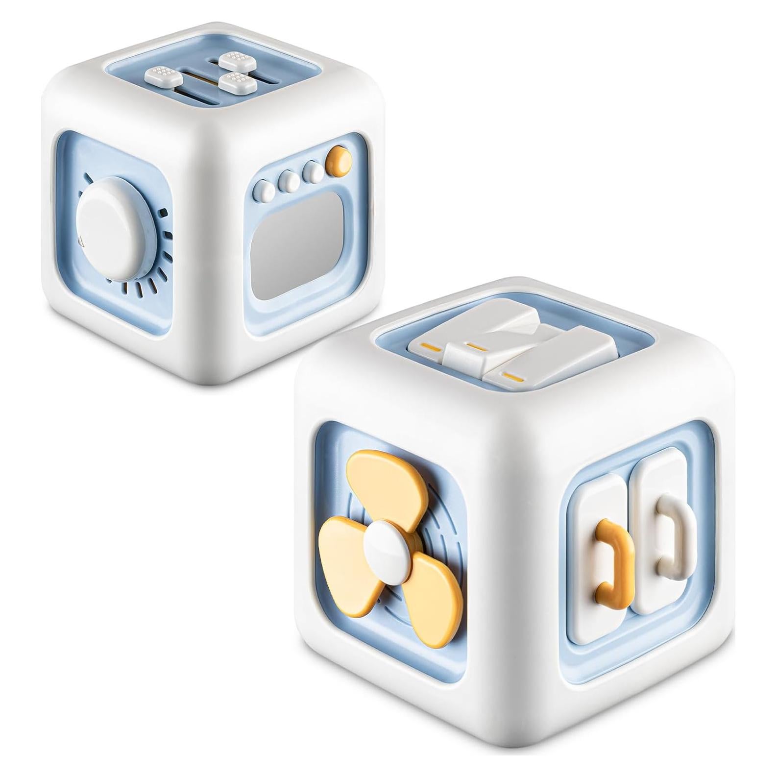 Cubo de Actividades Montessori BLF FUN Azul 9.4cm para Niños