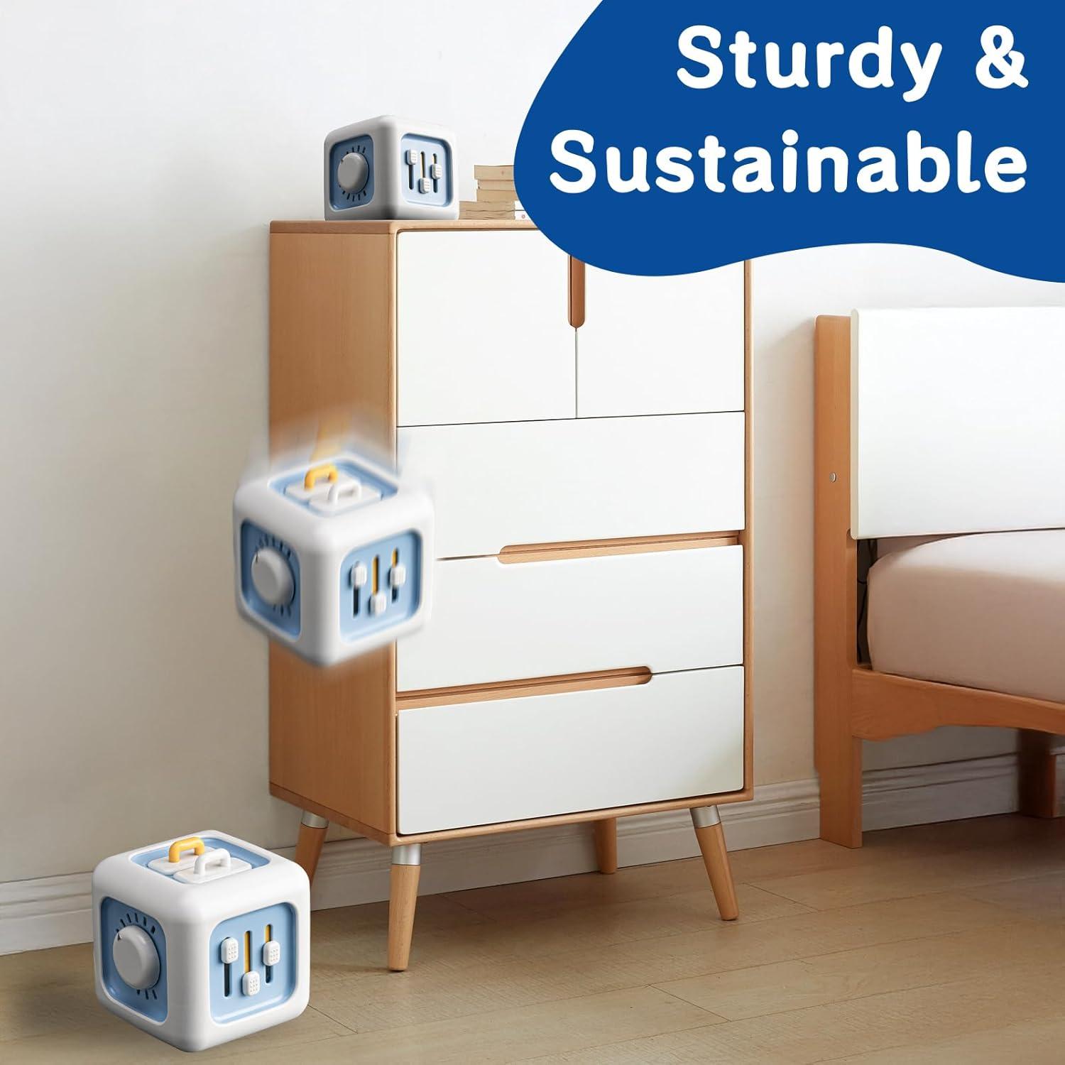 Cubo de Actividades Montessori BLF FUN Azul 9.4cm para Niños