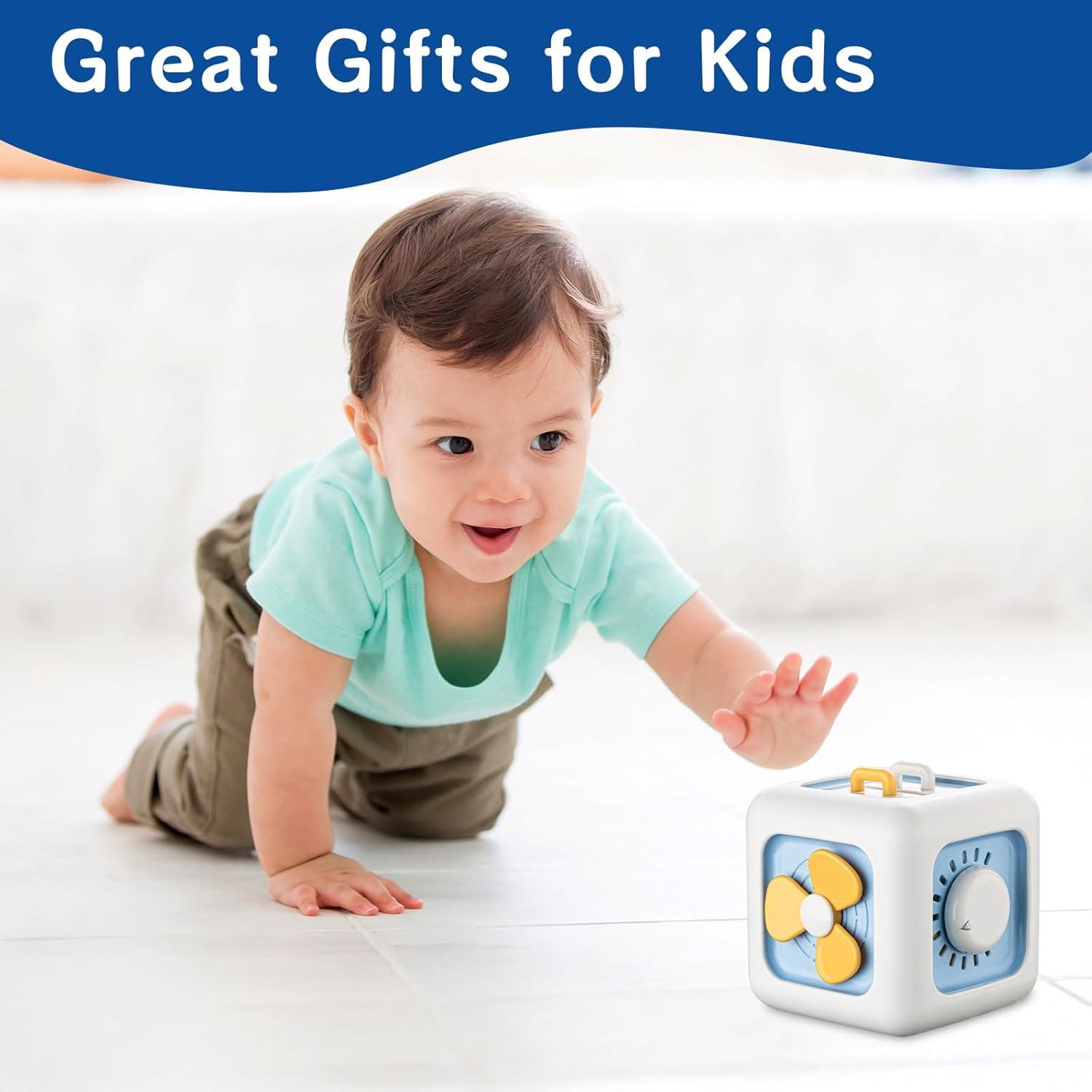 Cubo de Actividades Montessori BLF FUN Azul 9.4cm para Niños