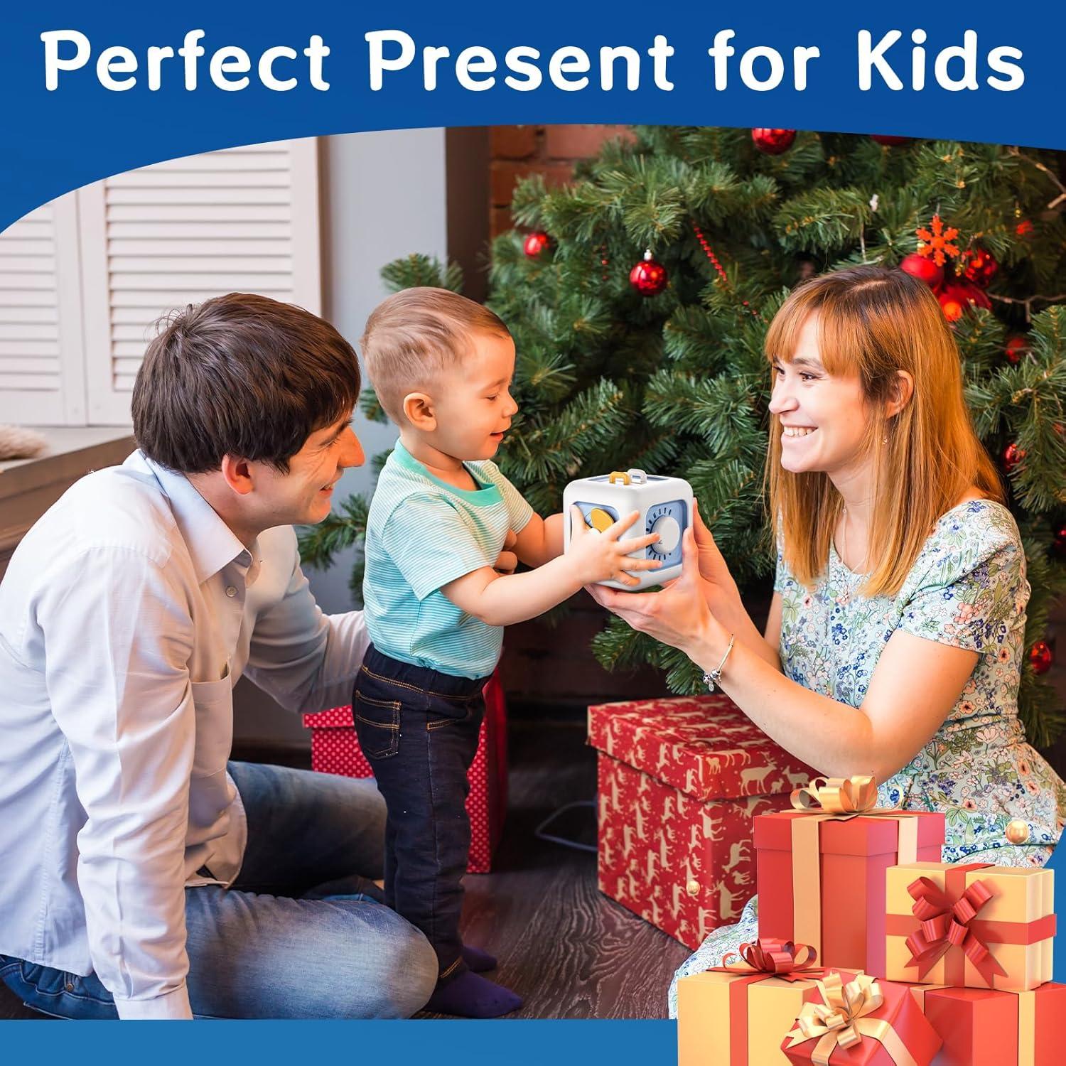 Cubo de Actividades Montessori BLF FUN Azul 9.4cm para Niños