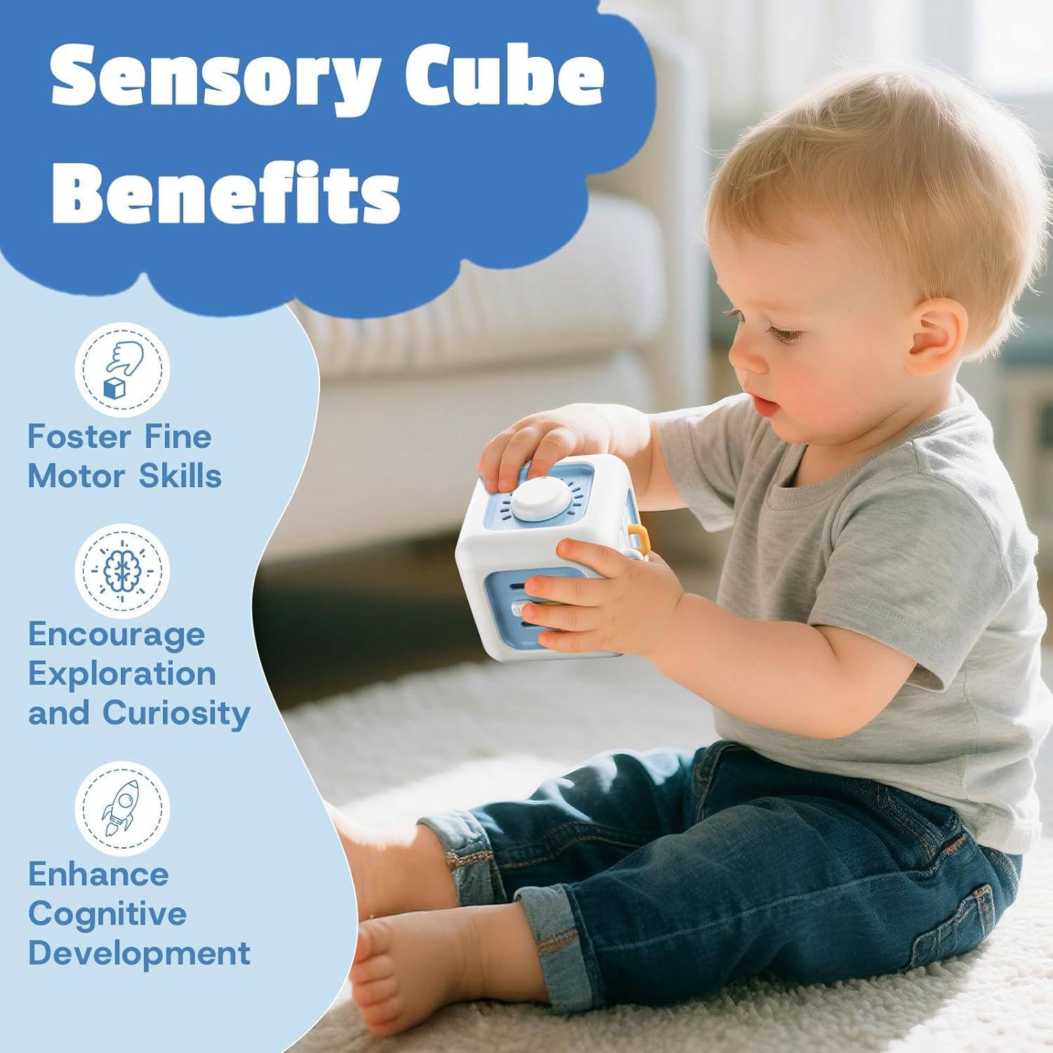 Cubo de Actividad Montessori Bessome para Bebés 12+ Meses