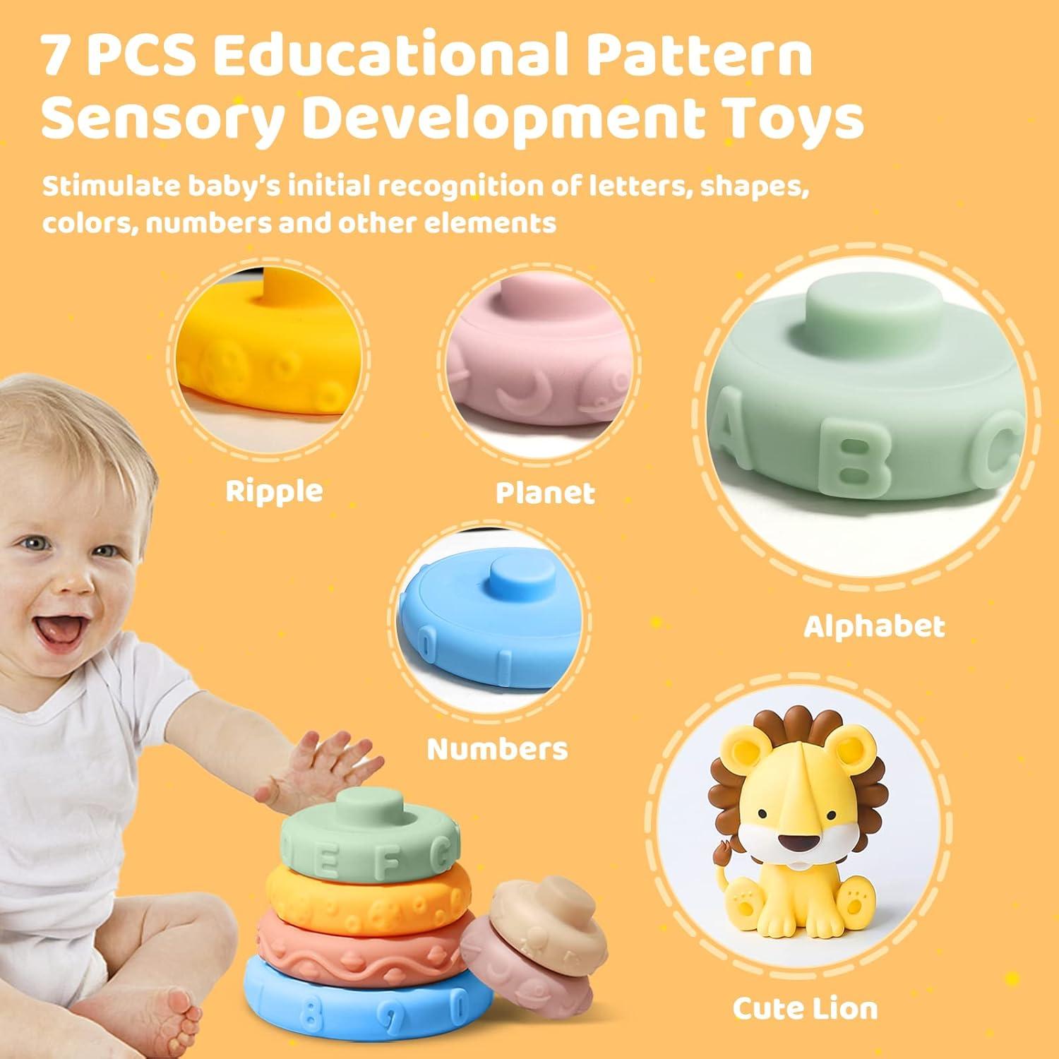Juguete Apilable Montessori Pocket Panda para Bebés 6-12 Meses
