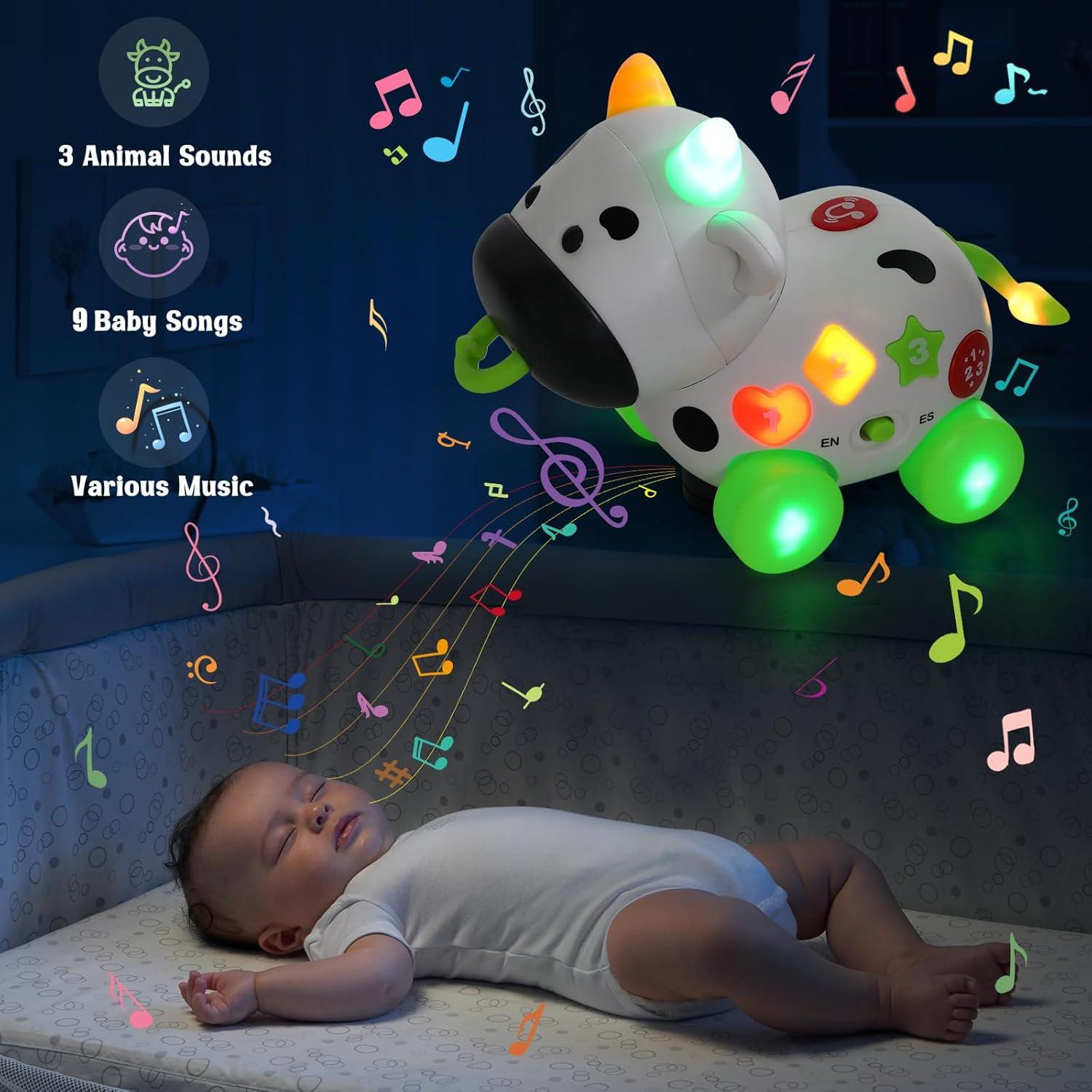 Juguete Musical de Vaca Talkfun para Bebés 6-18 Meses