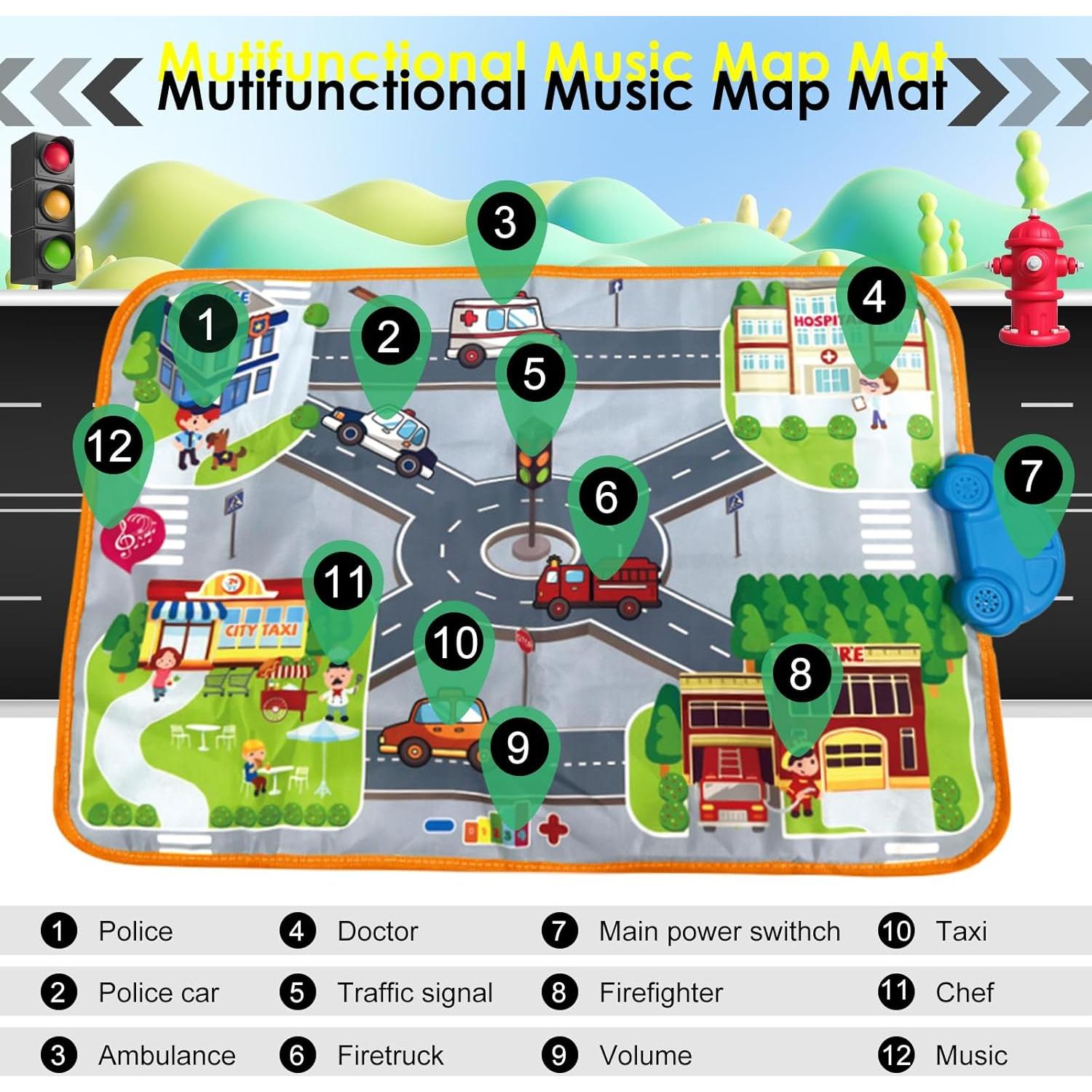 Alfombra Musical Infantil Oeleoyi 0.53 kg 18.4x18.3 cm