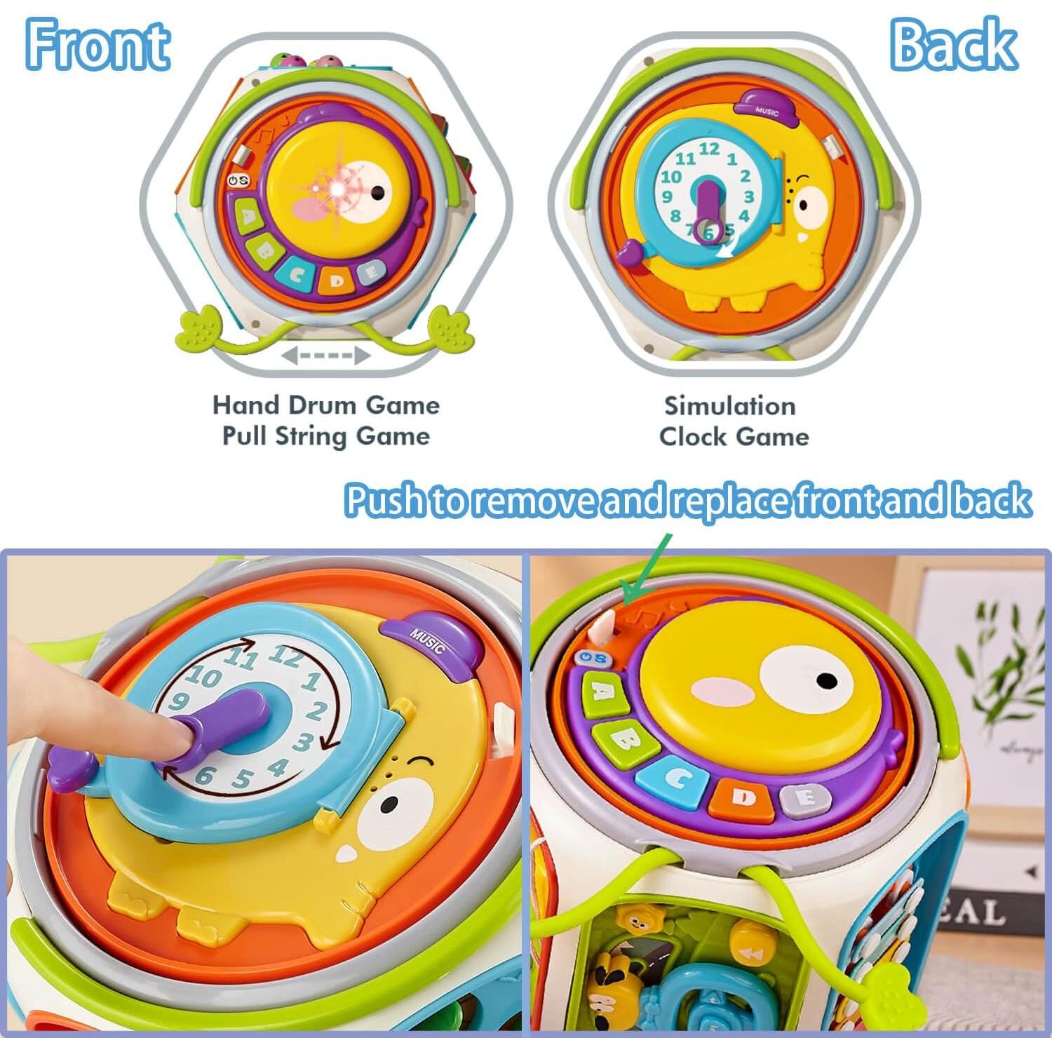 Juguetes Montessori WIIBAAHO 8 en 1 Tablero Ocupado 0.78 kg