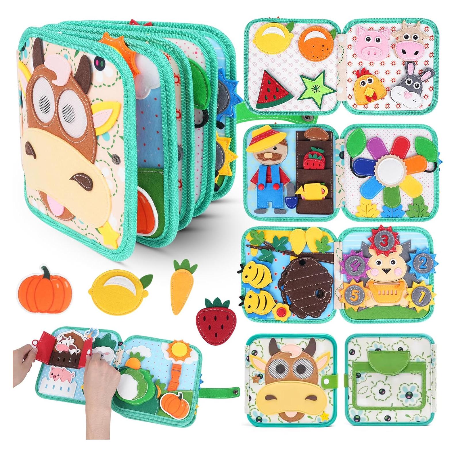 Libro Ocupado Montessori Cobelae 24 Actividades 1-3 Años