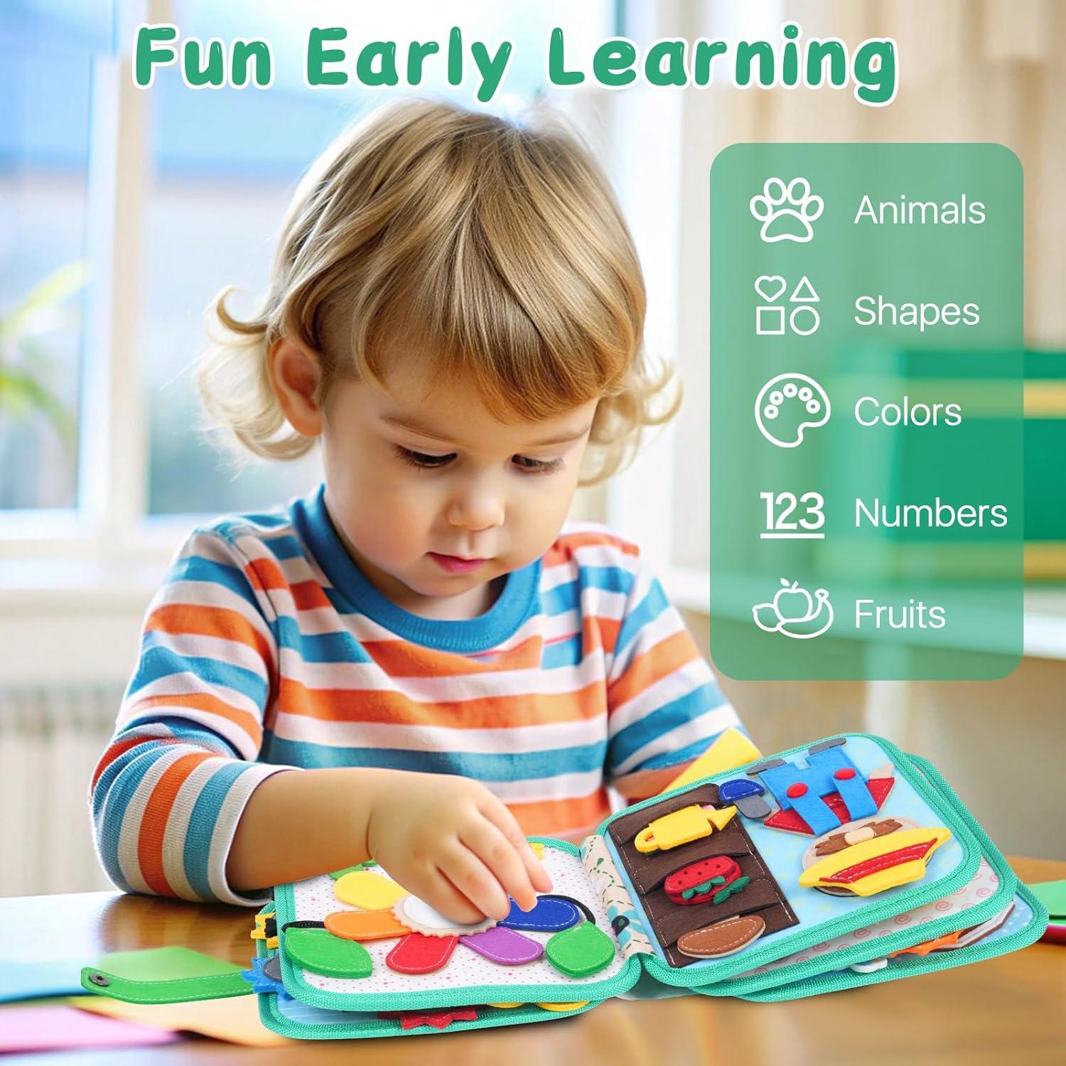 Libro Ocupado Montessori Cobelae 24 Actividades 1-3 Años