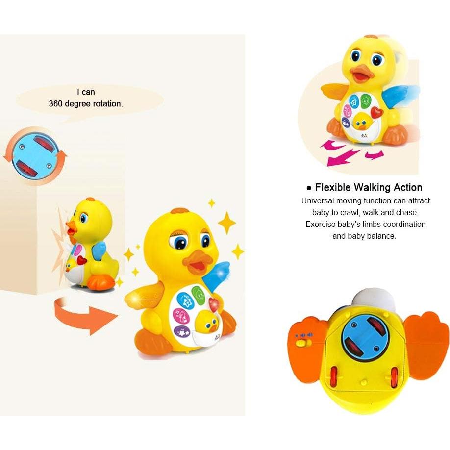 Juguete Educativo Pato Amarillo Musical Huile 17x11x13cm