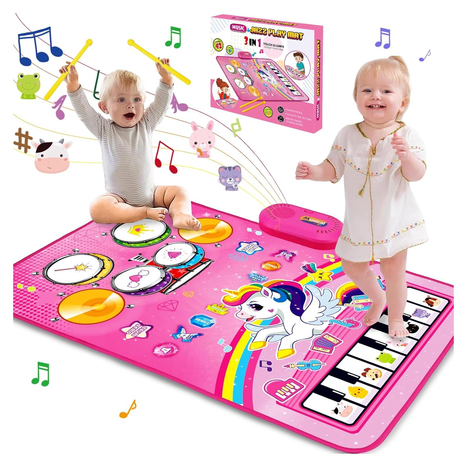 Alfombra Musical 3 en 1 para Bebés - Juguete Educativo Unicornio