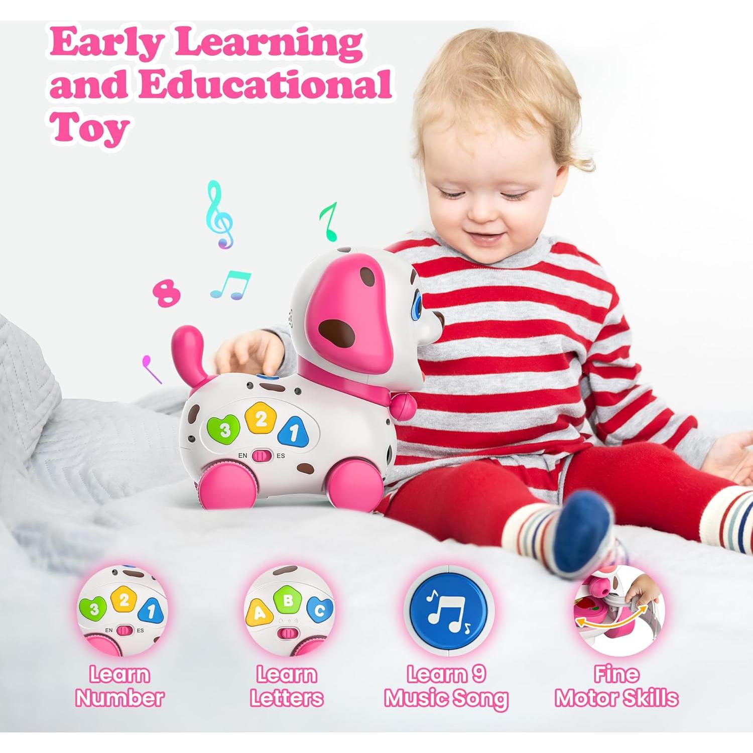 Juguete Musical Educativo Rosa ToddlerCley 4 en 1 para 1 Año