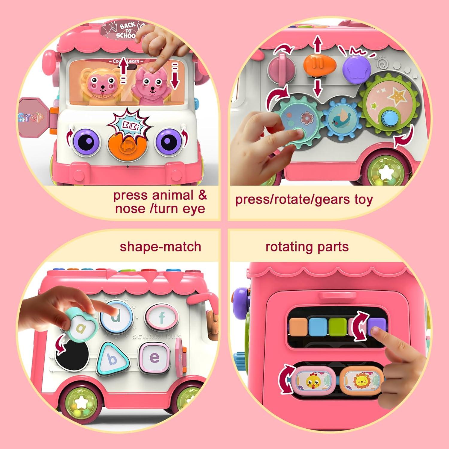 Juguete Musical Montessori Autobús DELUTIQUE 26x19.3 cm