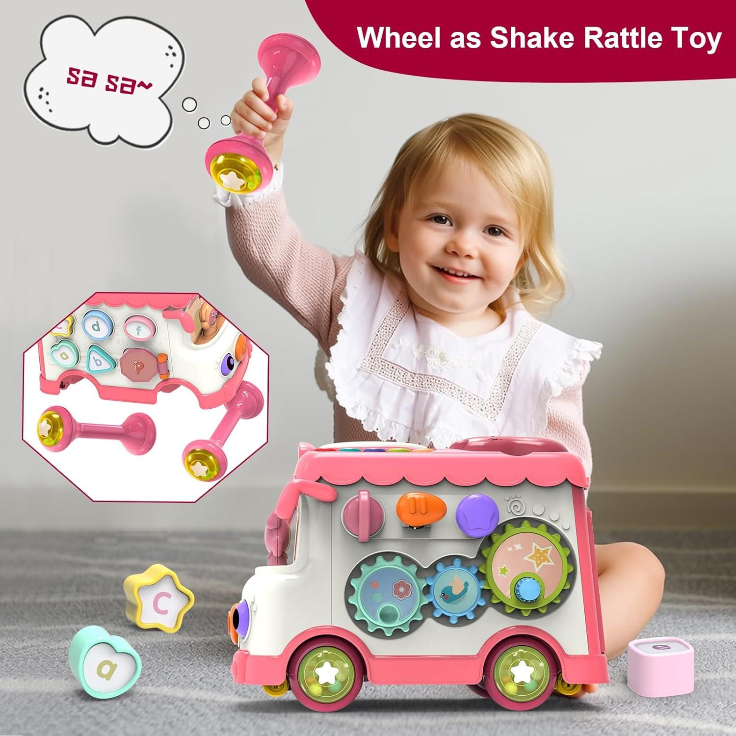 Juguete Musical Montessori Autobús DELUTIQUE 26x19.3 cm